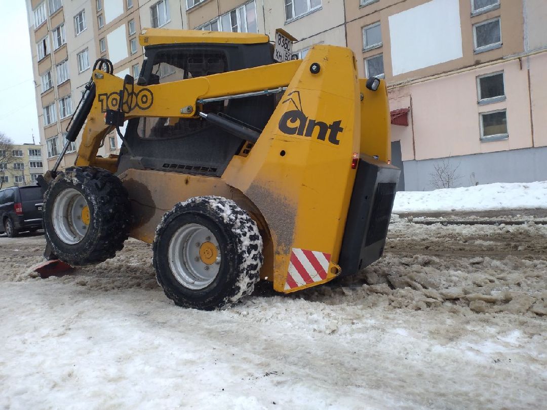 благоустройство, дороги, техника, наледь, снег, Лосино-Петровский