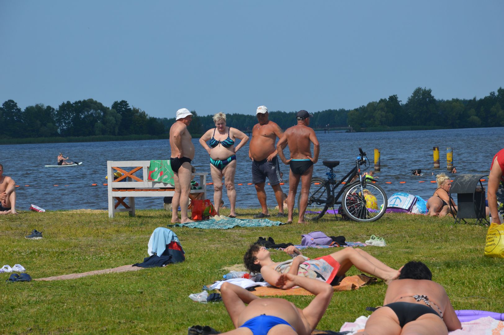 Шатура, пляж, 18, волейбол, жара