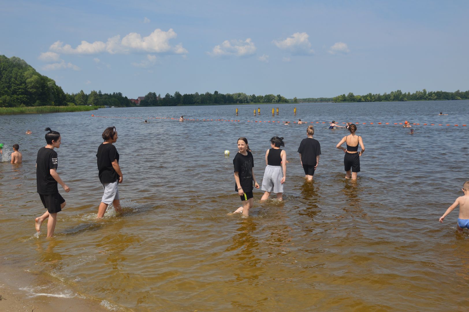 Шатура, пляж, 18, волейбол, жара