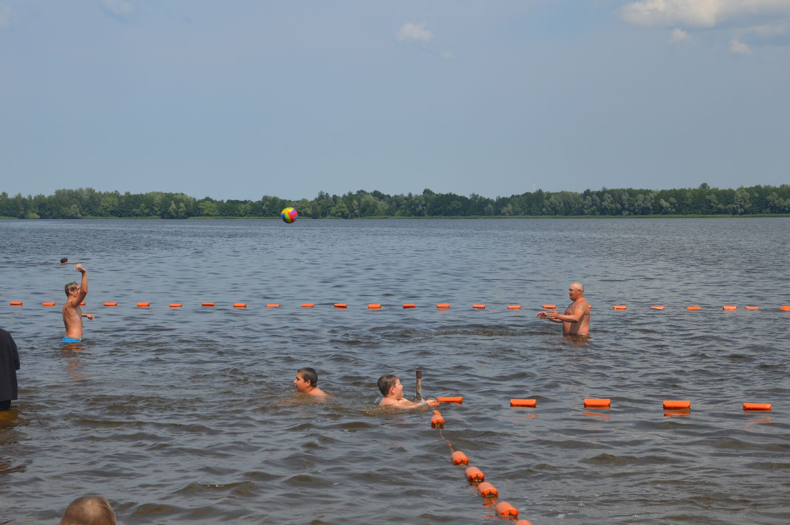 Шатура, пляж, 18, волейбол, жара
