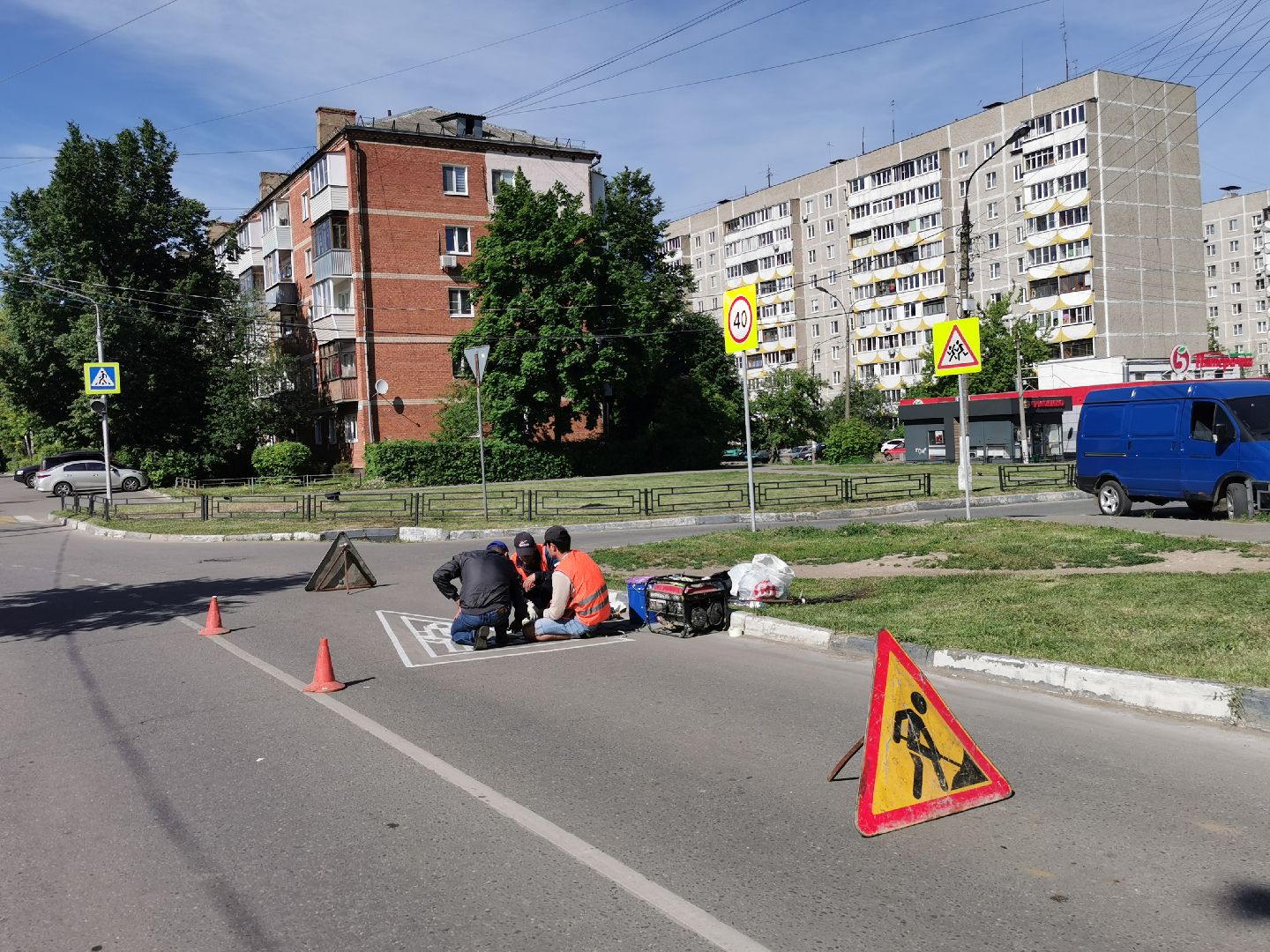 Подольск, разметка
