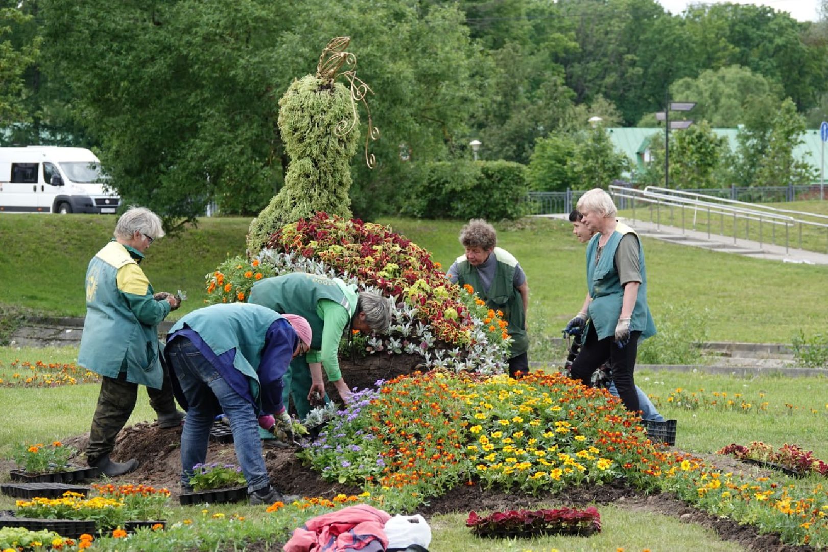 Сергиев Посад, Сергиево-Посадский городской округ, Красота, Города, Цветники, Благоустройство, Лето, Лето в Подмосковье