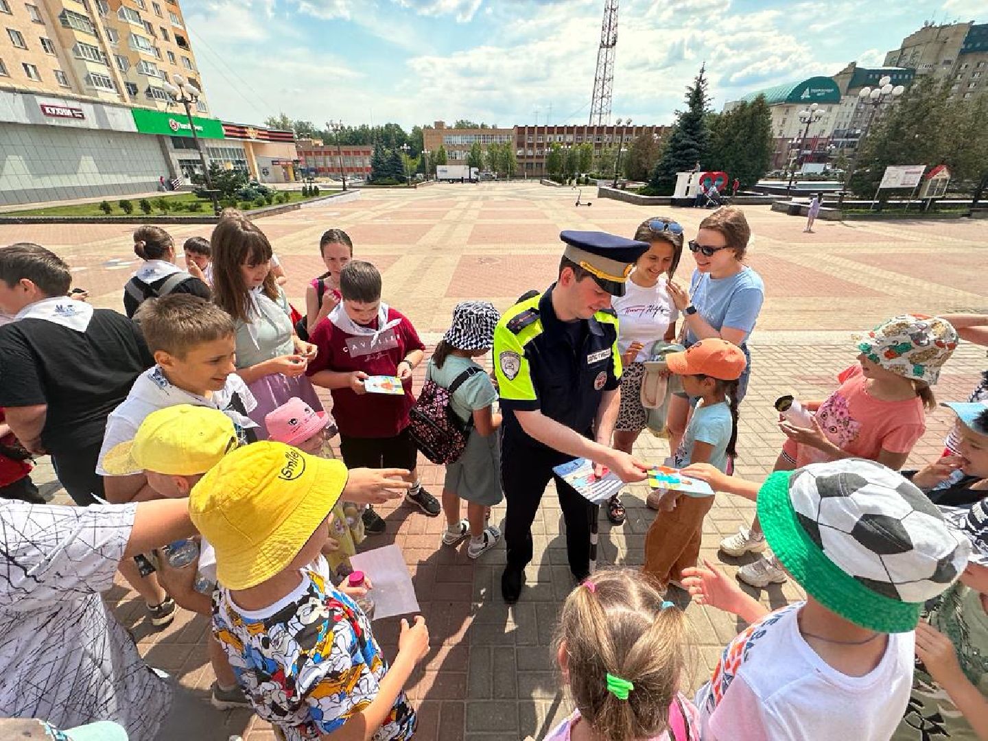 ГИБДД, безопасность дорожного движения, школьные лагеря, дети, Наро-Фоминск