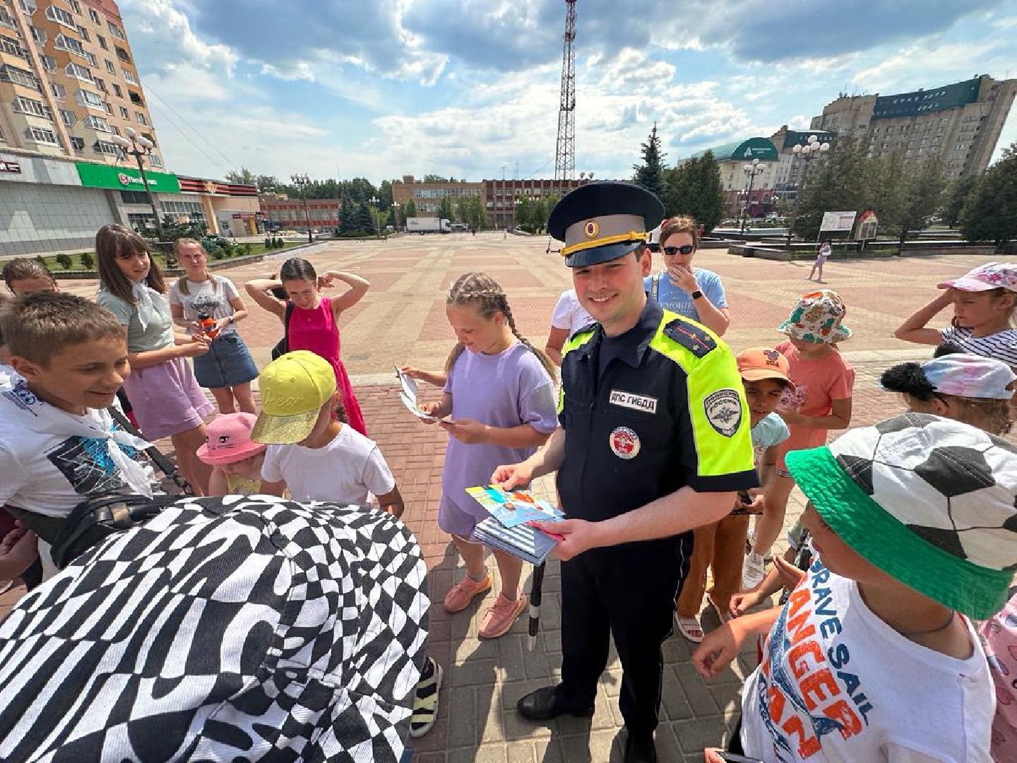 ГИБДД, безопасность дорожного движения, школьные лагеря, дети, Наро-Фоминск