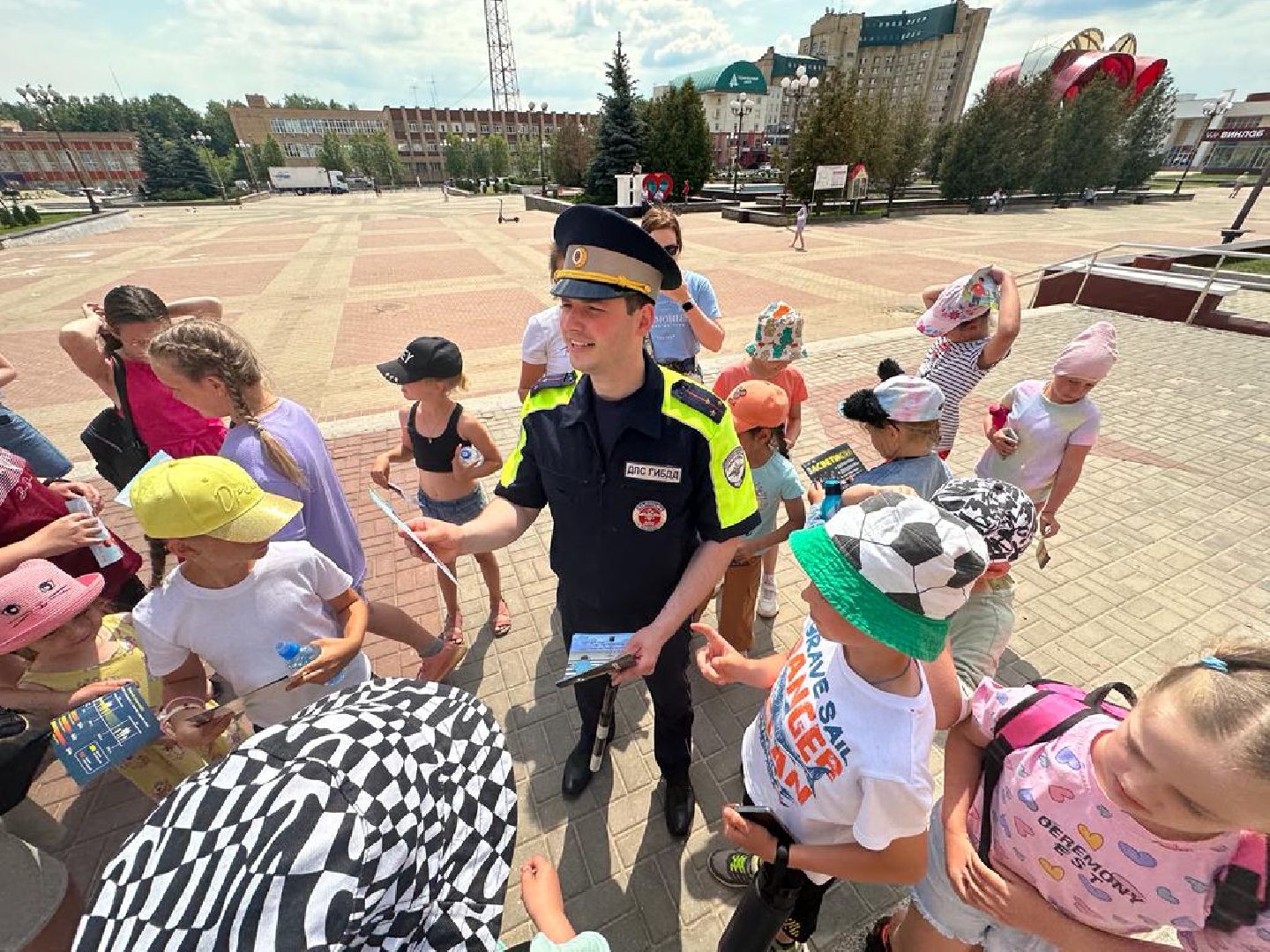 ГИБДД, безопасность дорожного движения, школьные лагеря, дети, Наро-Фоминск