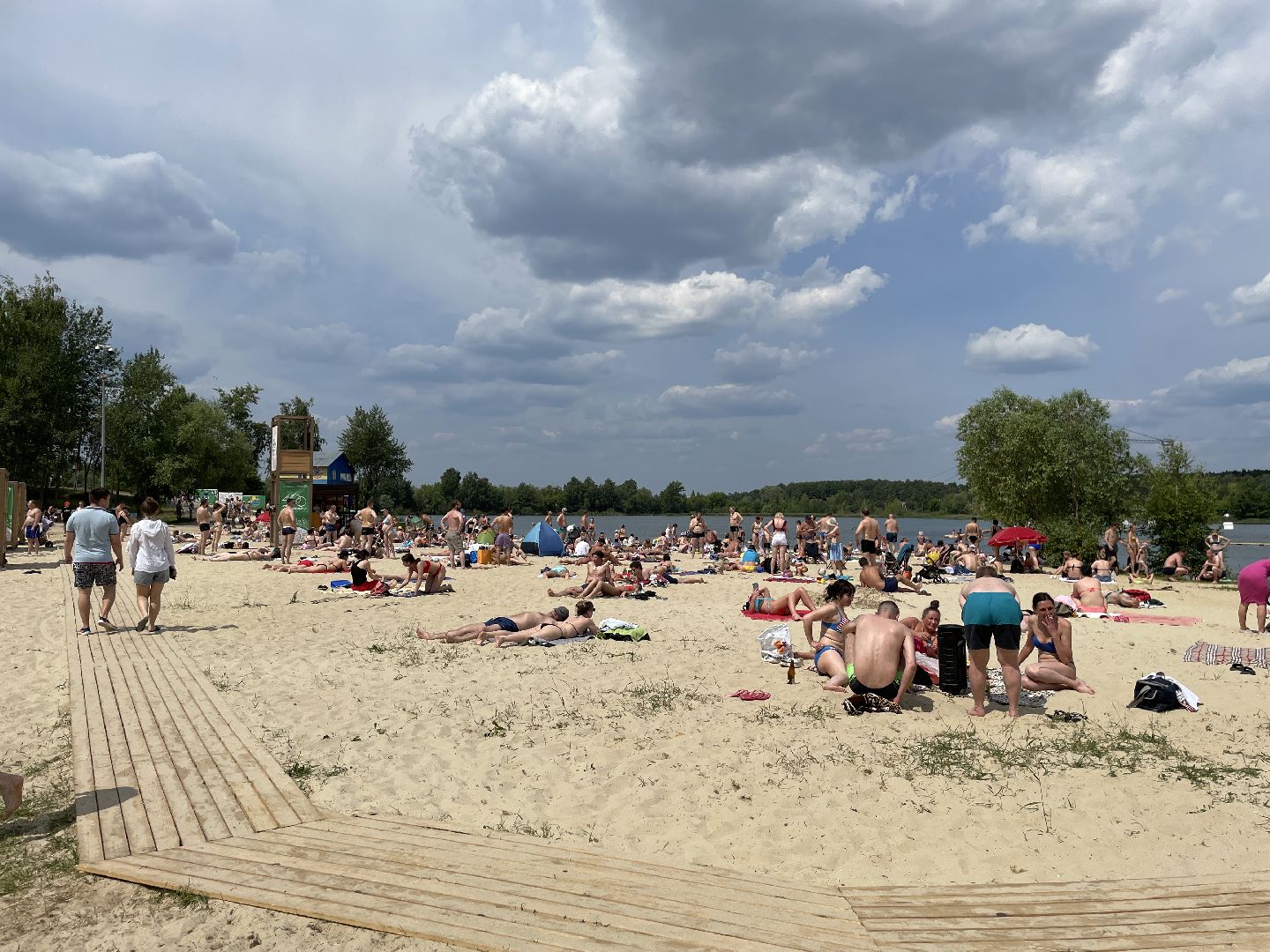 Лето, карьер, озеро, Люберцы