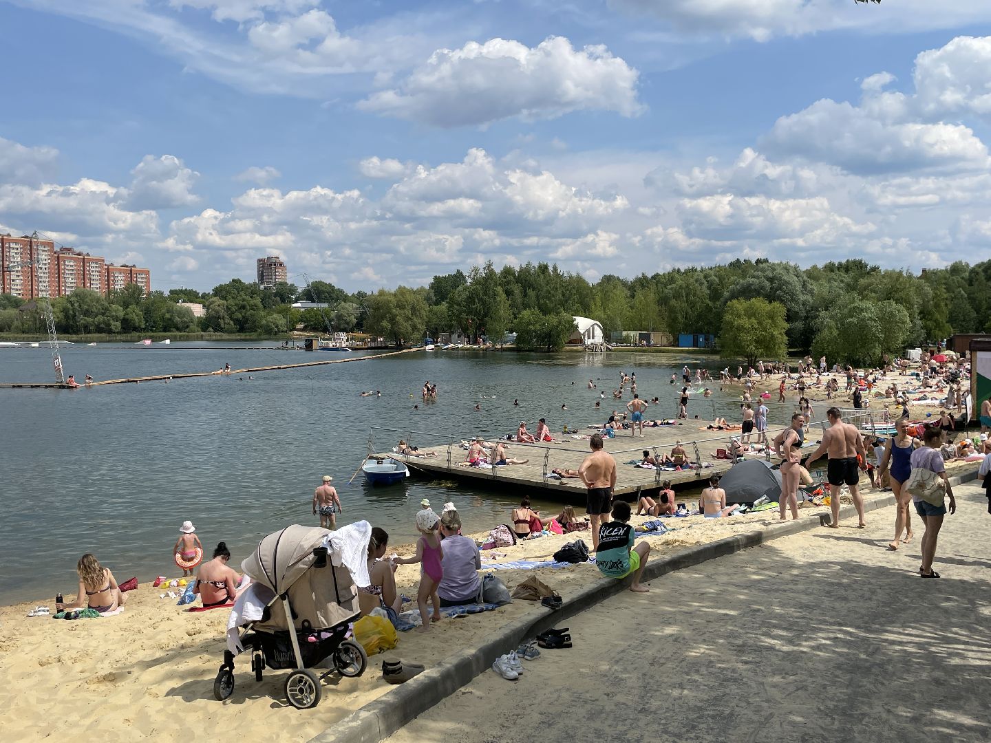 Лето, карьер, озеро, Люберцы