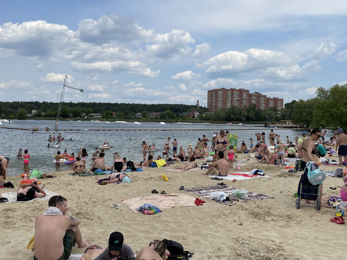 Лето, карьер, озеро, Люберцы