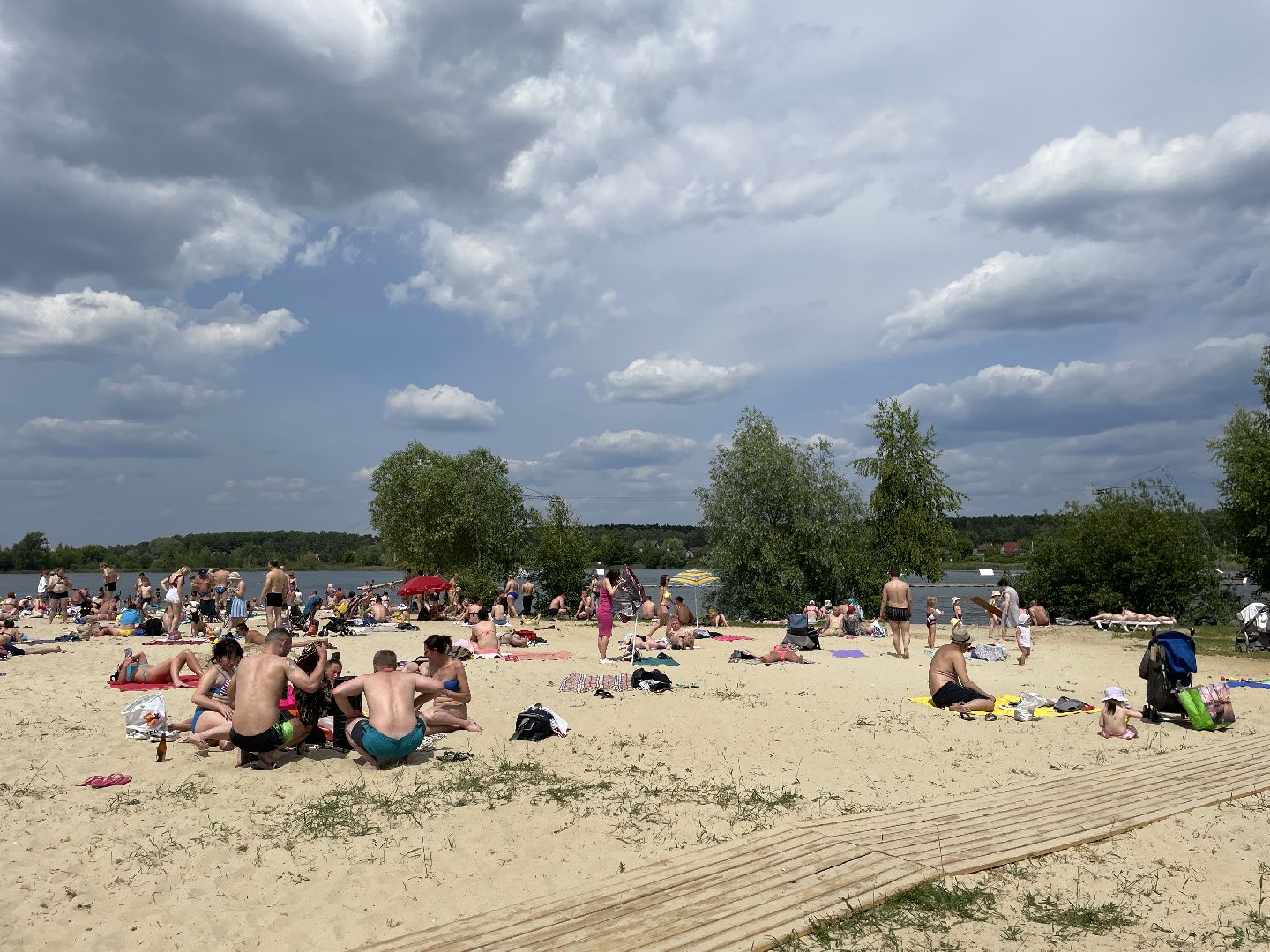 Лето, карьер, озеро, Люберцы