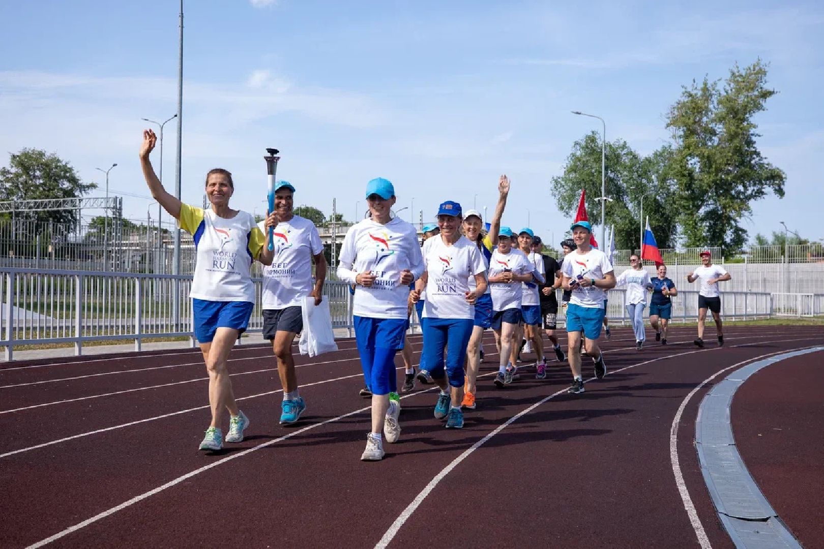 Спорт, эстафета, бег гармонии, акция, факел, Орехово-Зуево