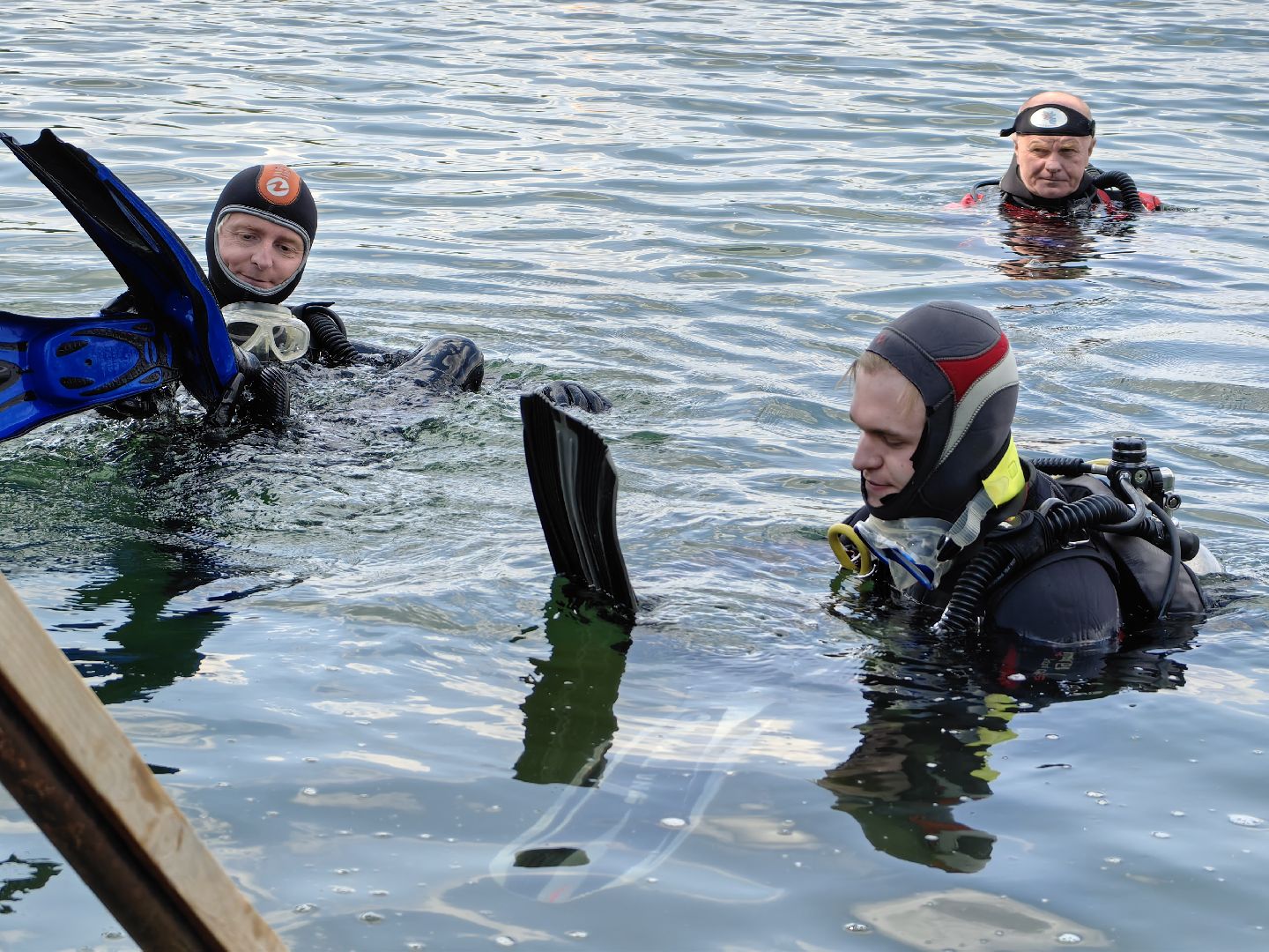 Дайвинг, погружение, вода, карьер