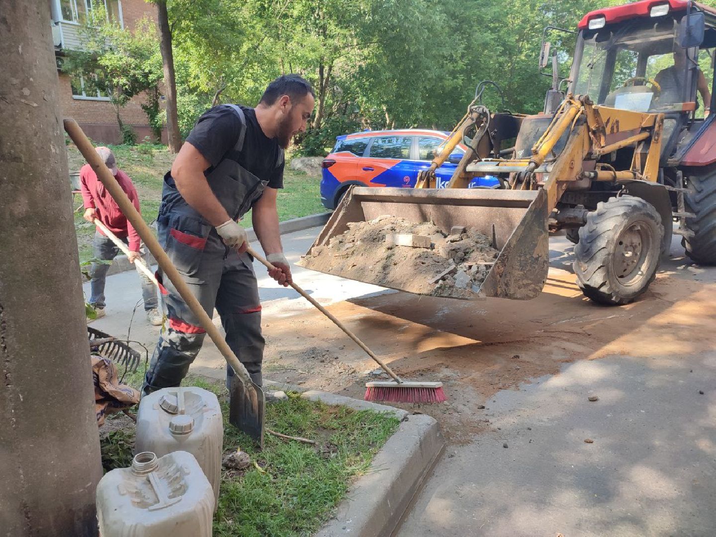 Мытищи, ремонт входных групп, лестница, детский сад