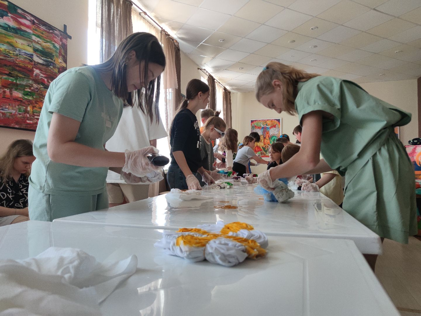 тай-дай, мастер-класс, дети, лагерь, Дубна