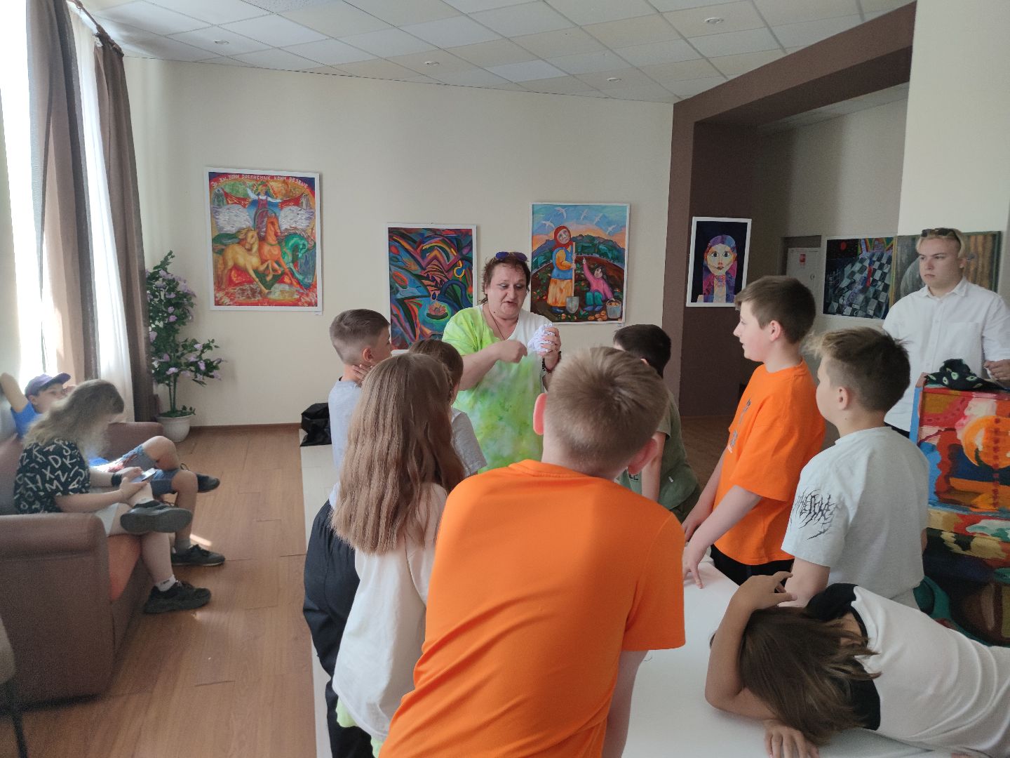 тай-дай, мастер-класс, дети, лагерь, Дубна