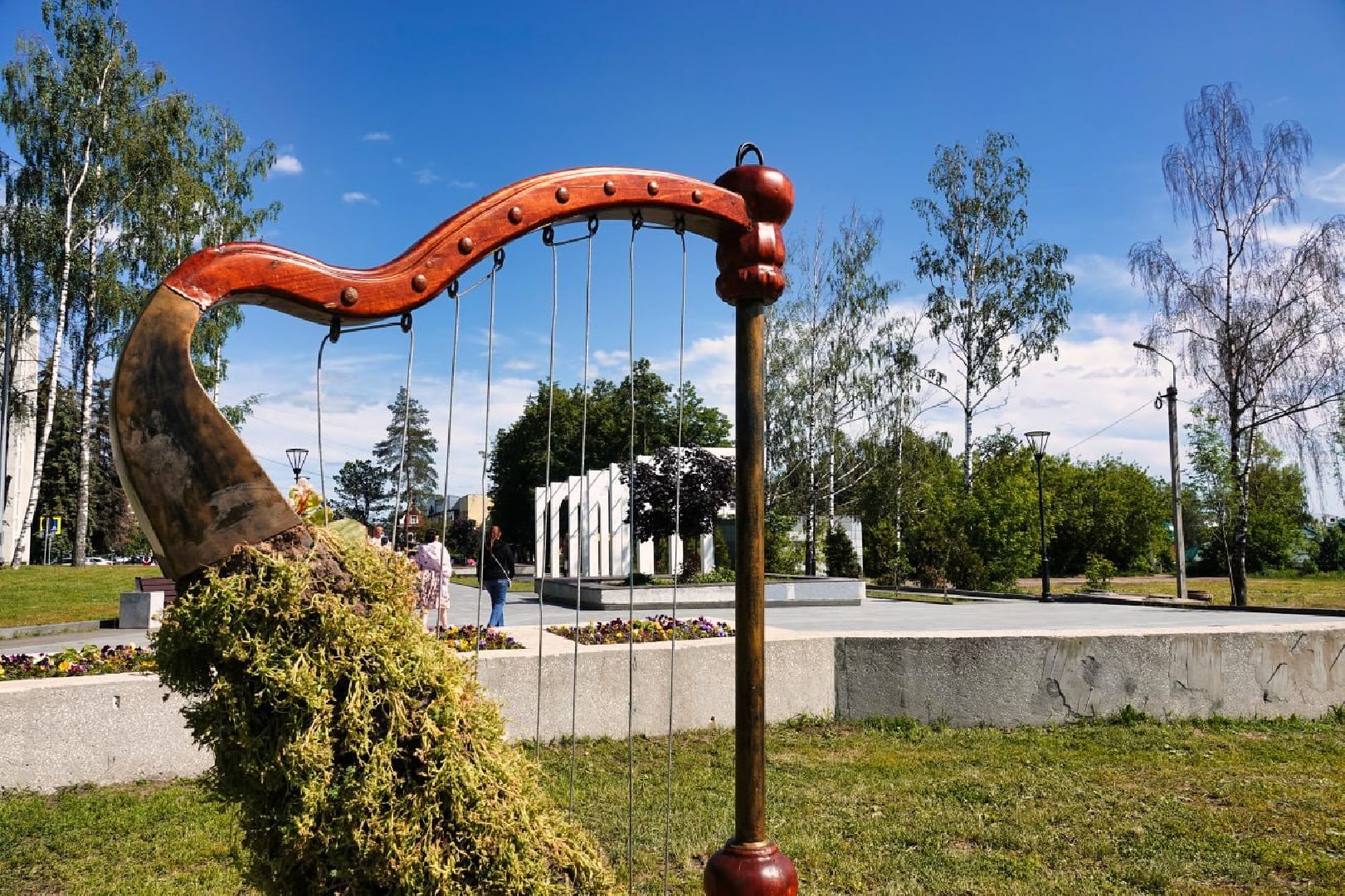 Сергиево-Посадский городской округ, Сергиев Посад, Благоустройство, Цветы, Музыка, Красота, Лето, Лето в Подмосковье