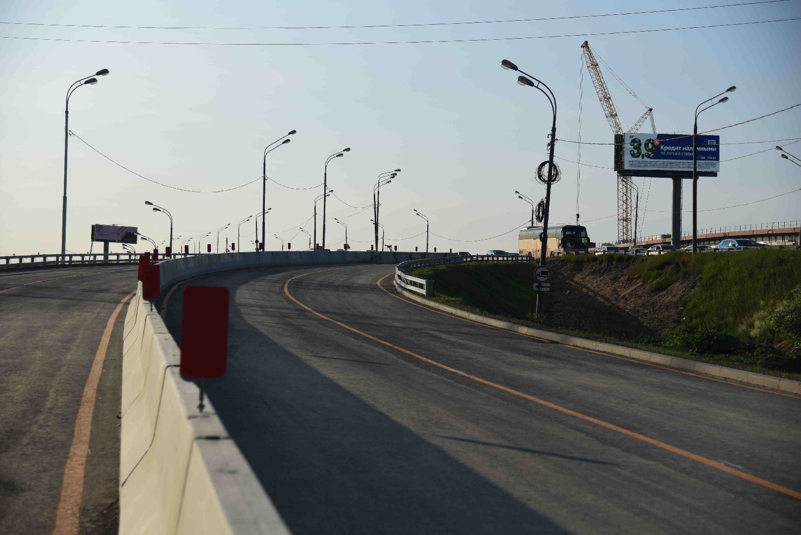 Химки, дорога, строительство, разметка