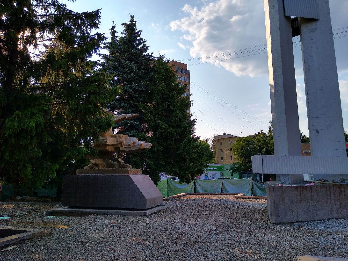 Раменское, благоустройство, обновление мемориального комплекса в микрорайоне Холодово