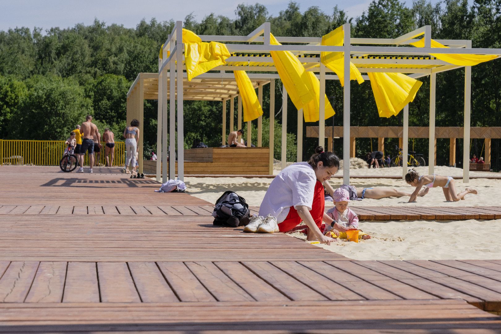 парк Взлёт, пляж, Домодедово