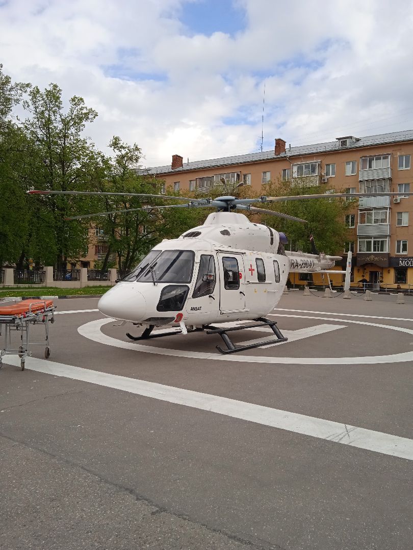 вертолёт, Жуковская, ГКБ, пациент, инсульт, санавиация