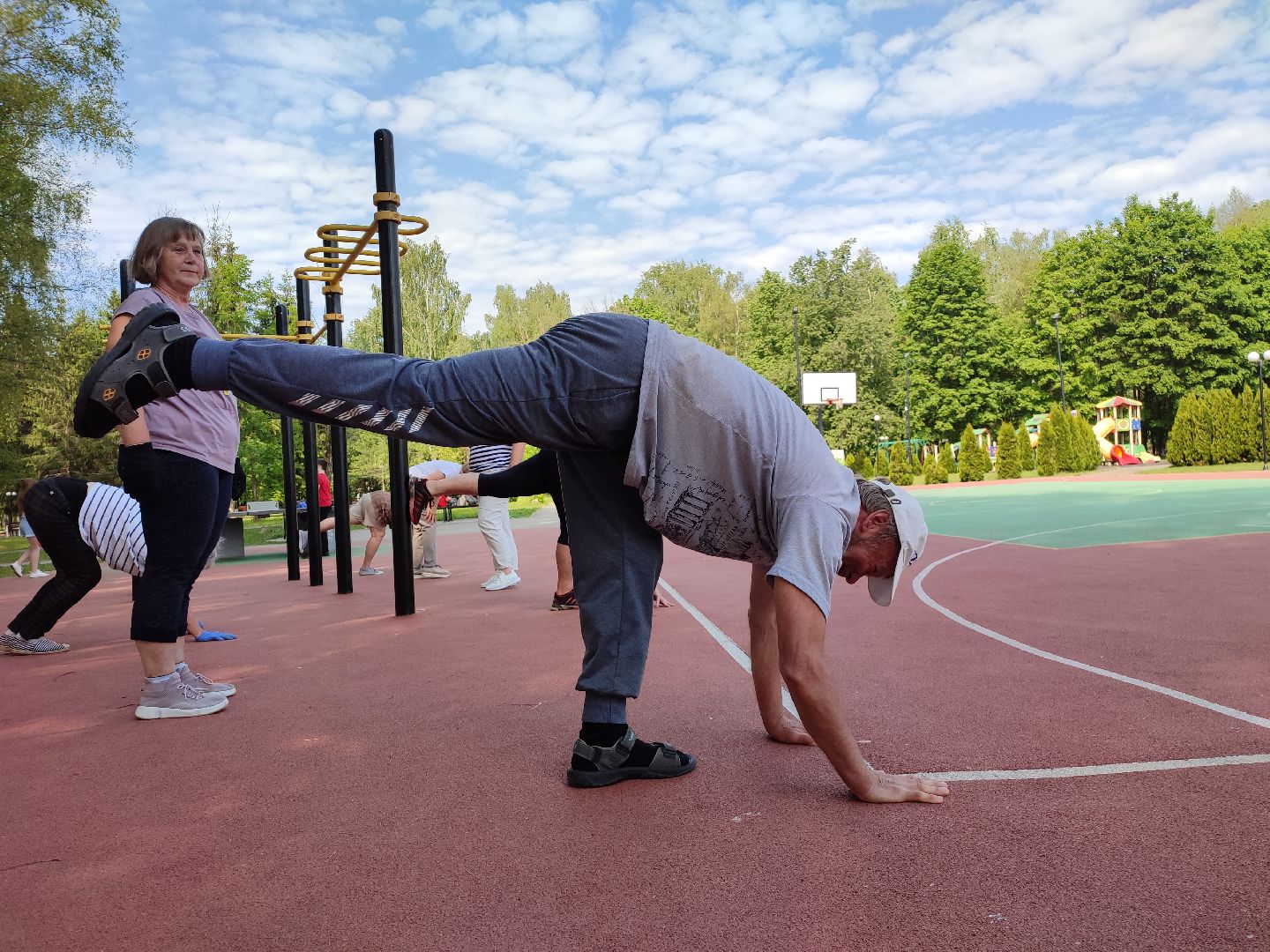 #талдом, #активноедолголетие, #йога, #асаны, #паркпобеды