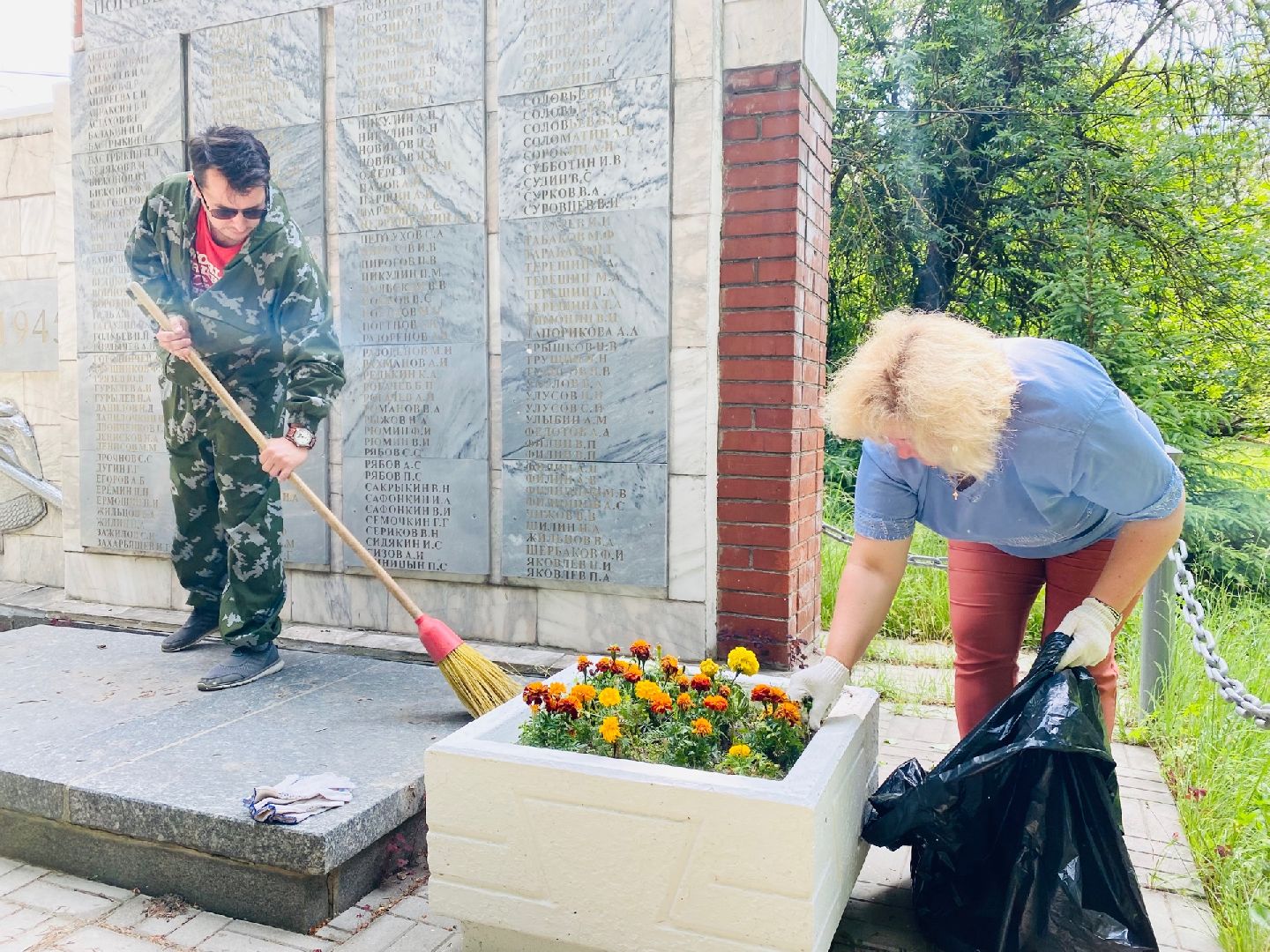 Домодедово, благоустройство, памятник, обелиск, уборка территории