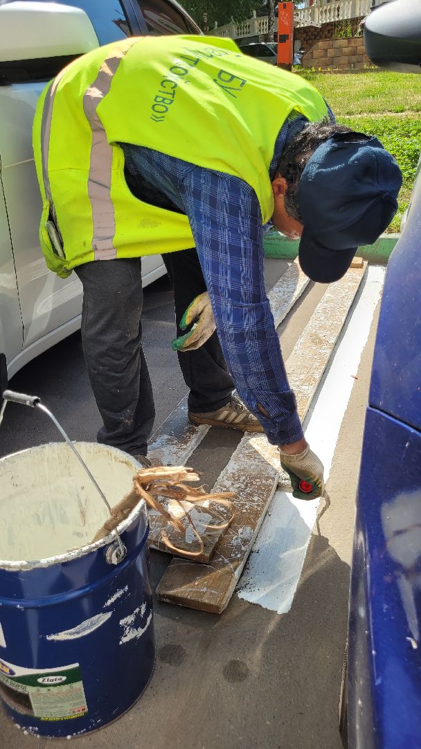 жкх; благоустройство; разметка; видное