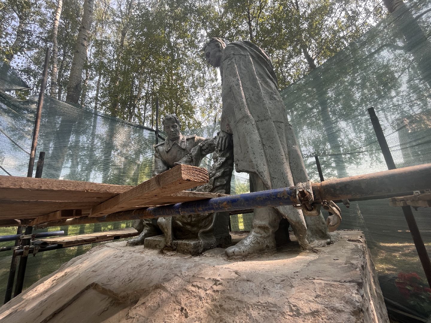 Шаховская, памятник, вов, реставрация