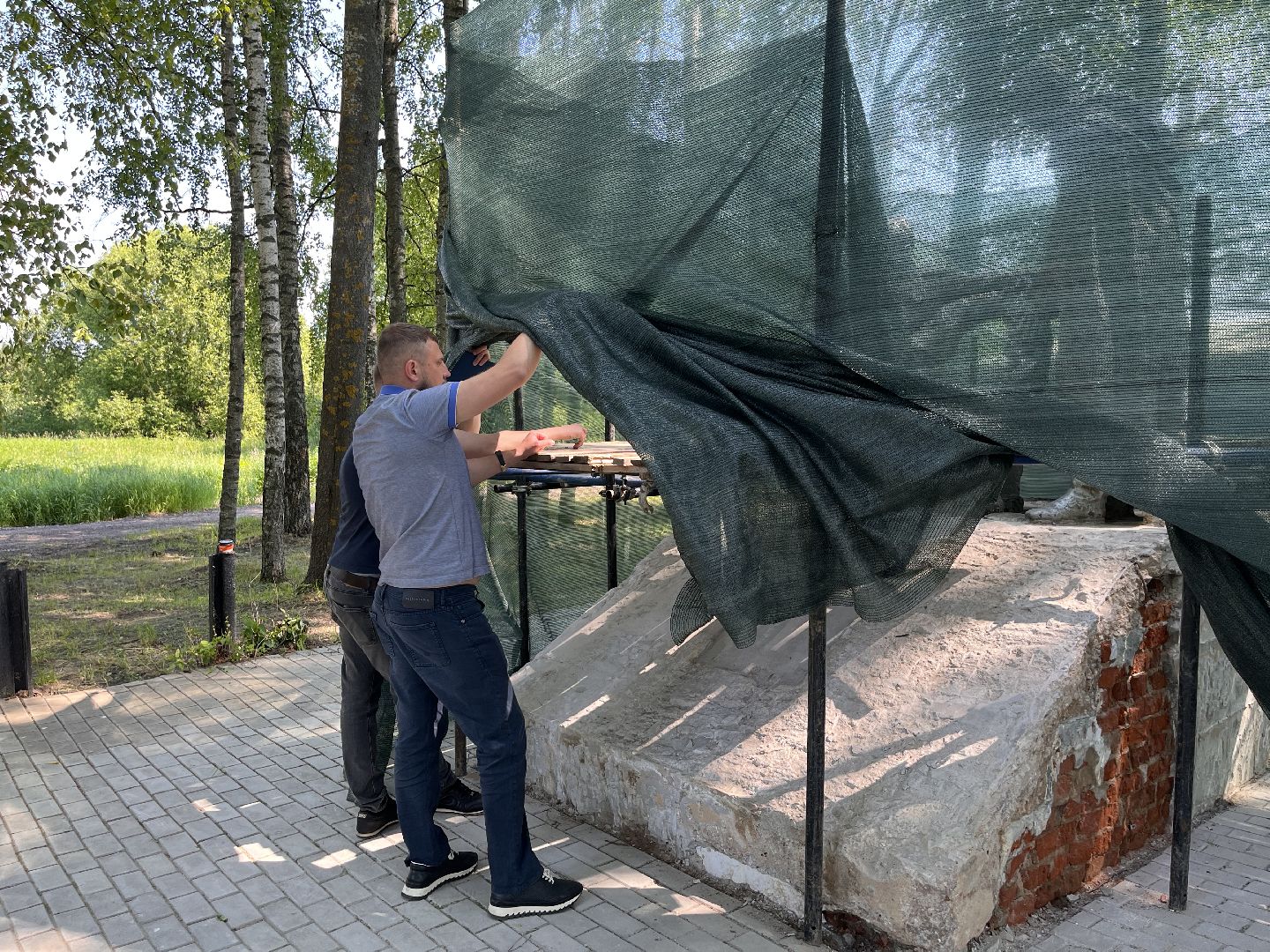 Шаховская, памятник, вов, реставрация