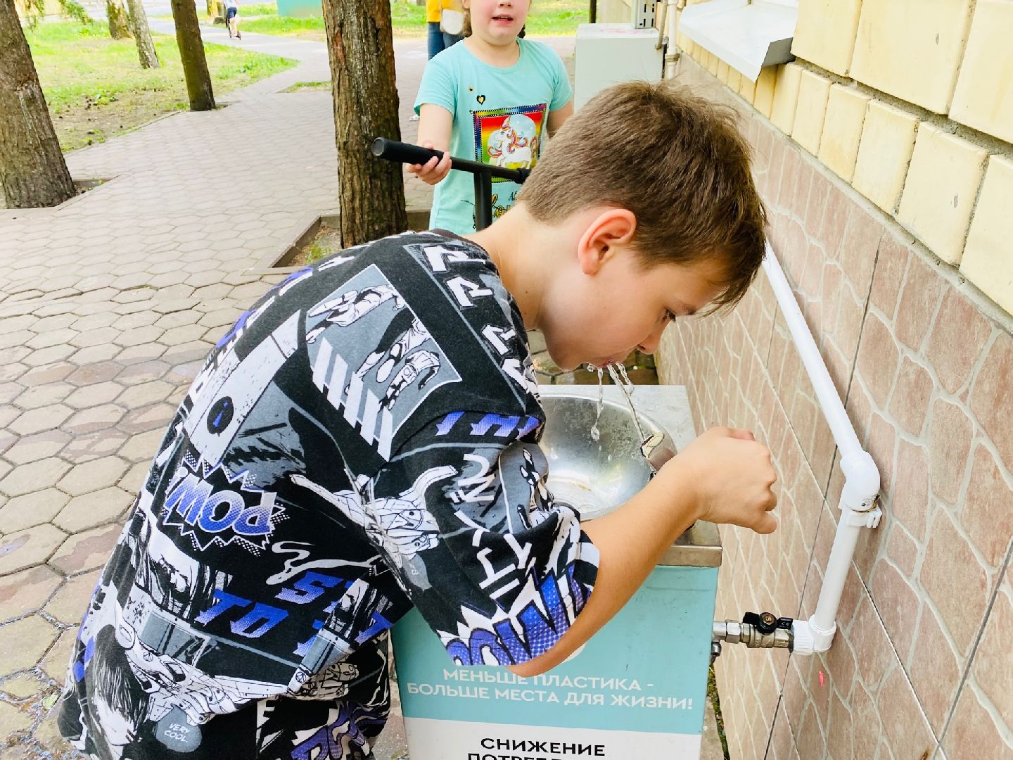 Домодедово, парк Елочки, питьевой фонтанчик, экология, вода