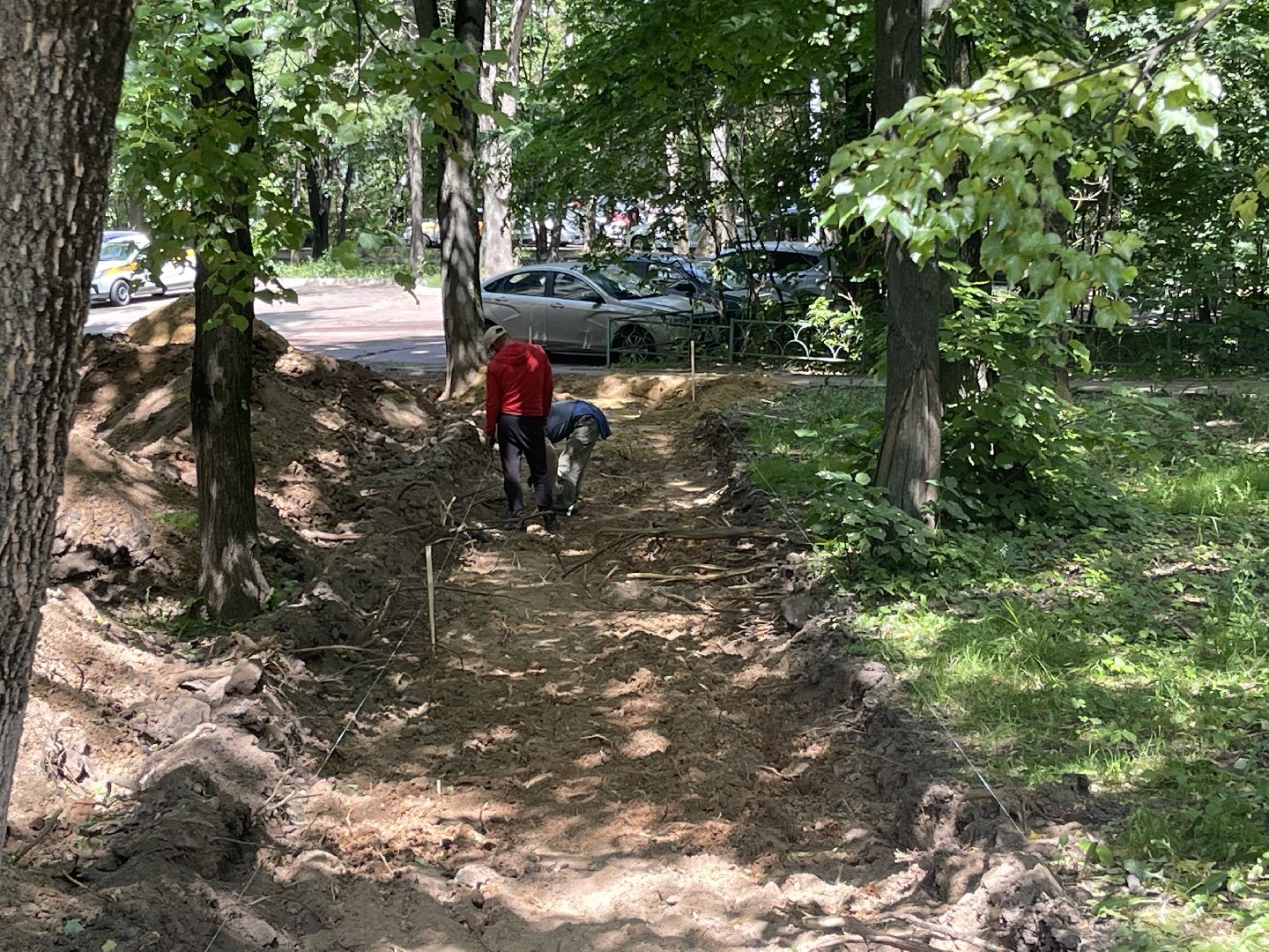 Благоустройство, народная тропа, пешком в Подмосковье, Одинцово,