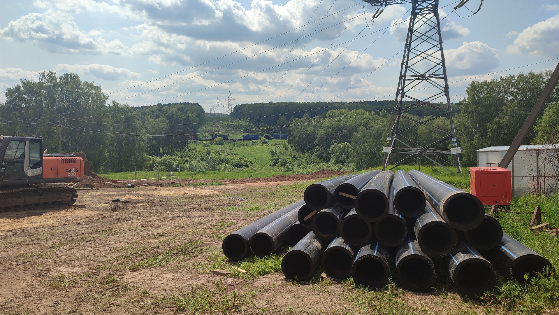 Кашира, водопровод, ГНБ, железная дорога, чистая вода