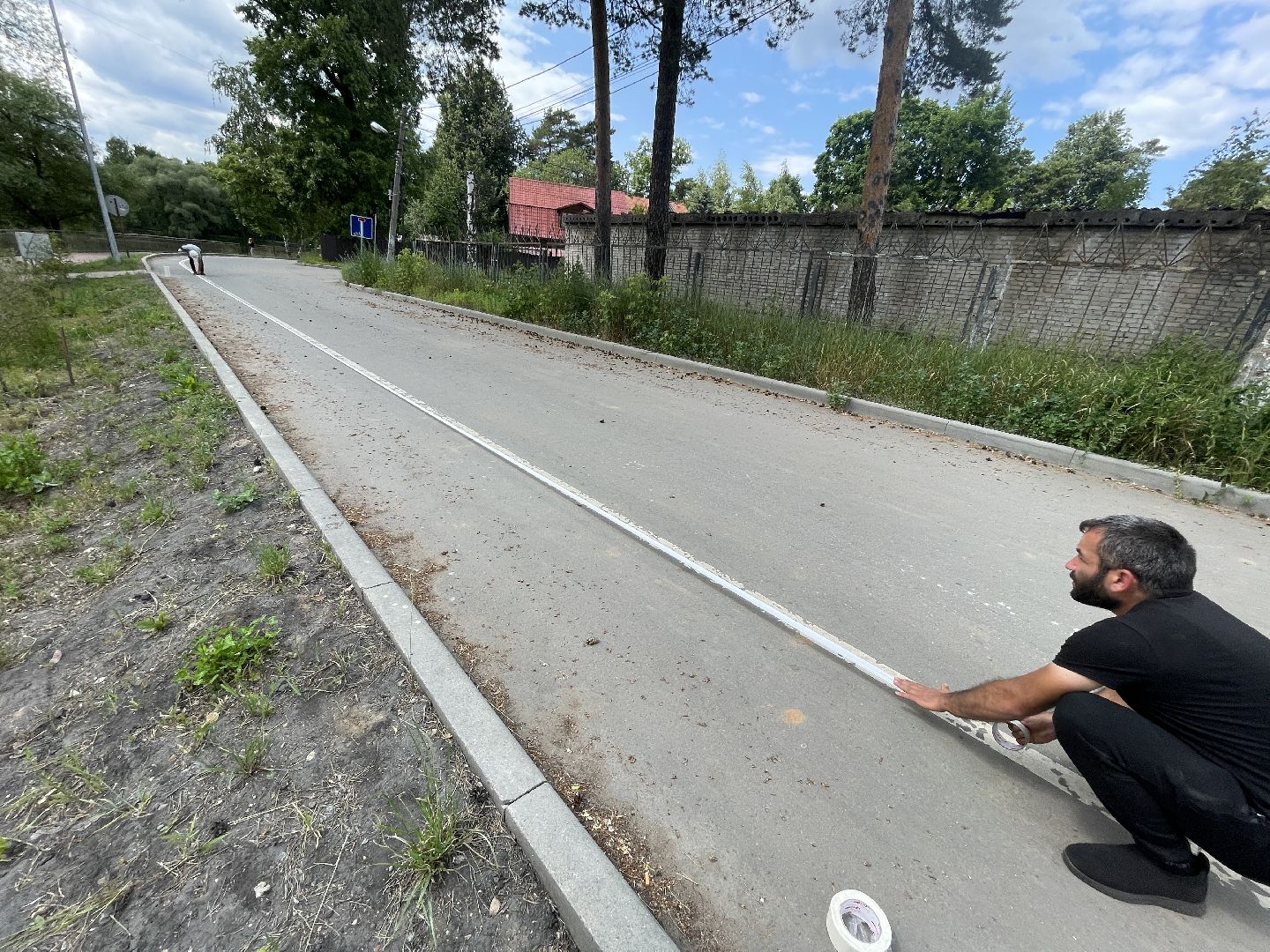 Немчиновка, Одинцово, благоустройство, велодорожка, разметка,