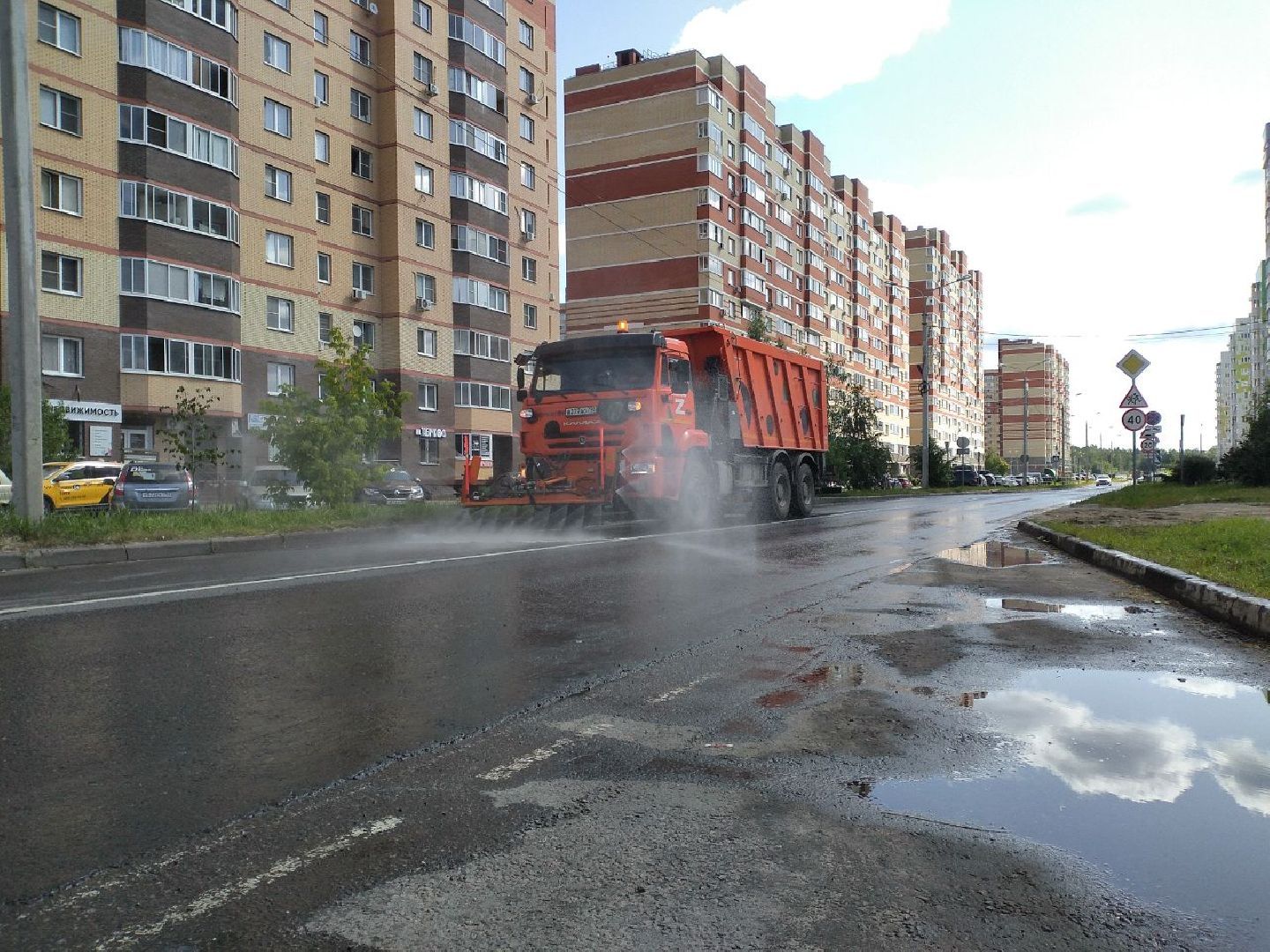 дороги, аэрация, лето, Лосино-Петровский,