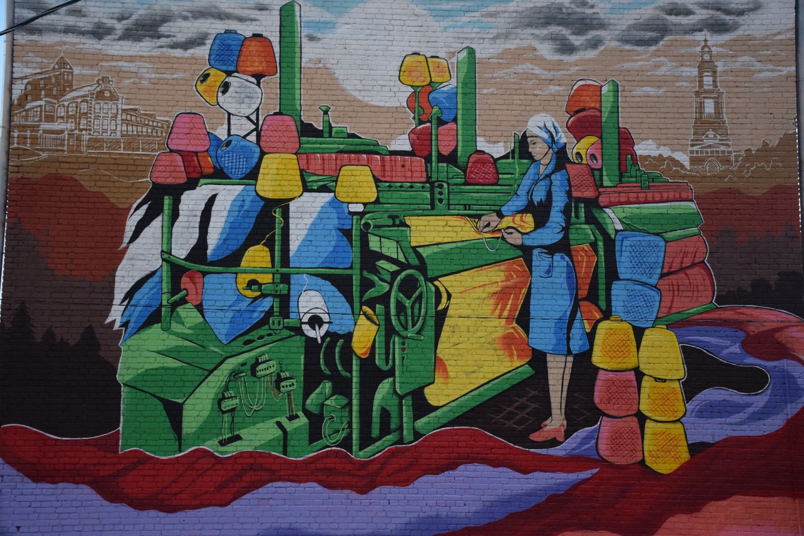 Павловский Посад, городской округ Павловский Посад, история, культура, граффити, рисунок, цвета, краски