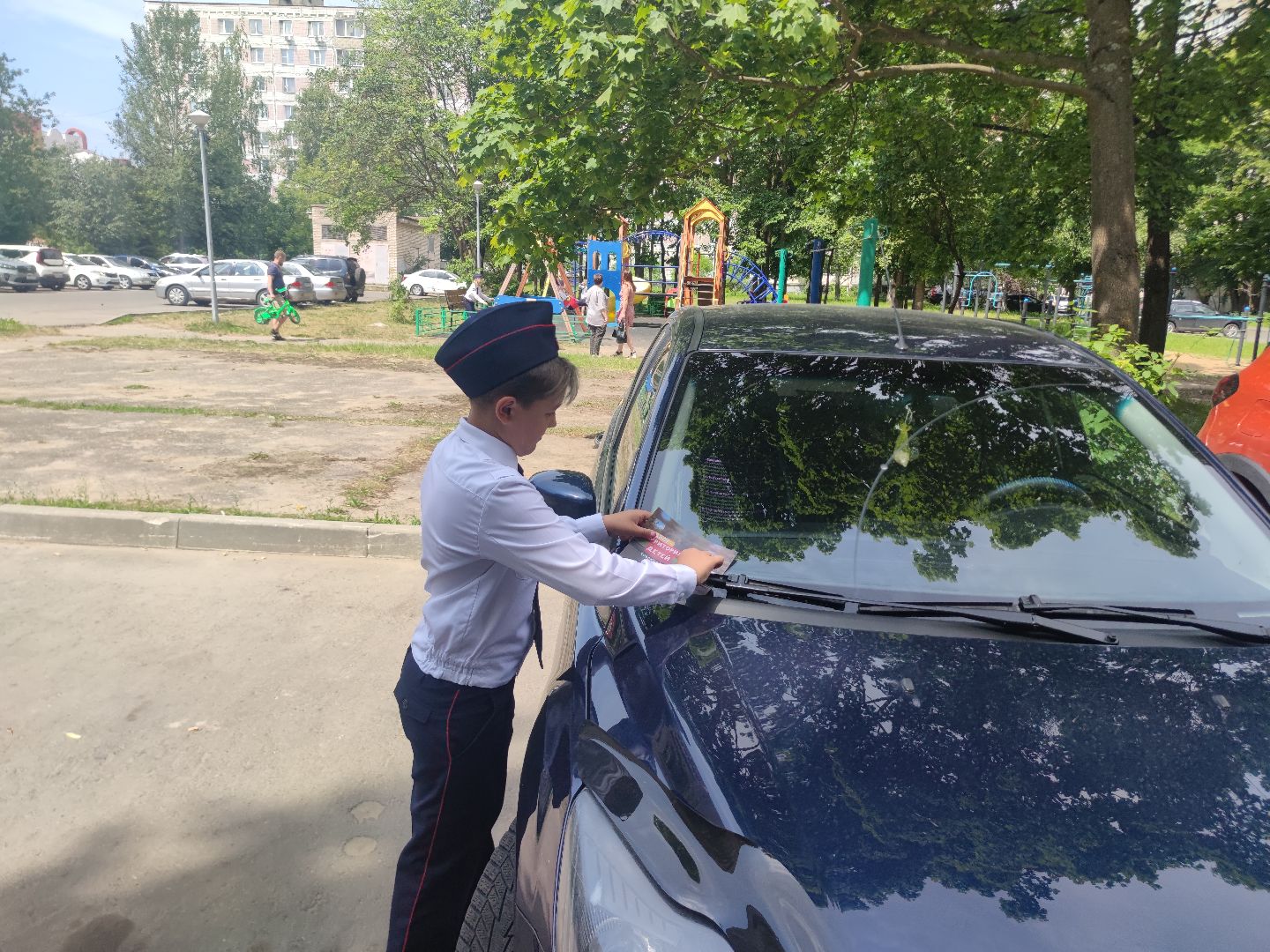 юные инспекторы дорожного движения, безопасный двор, дети, Дубна