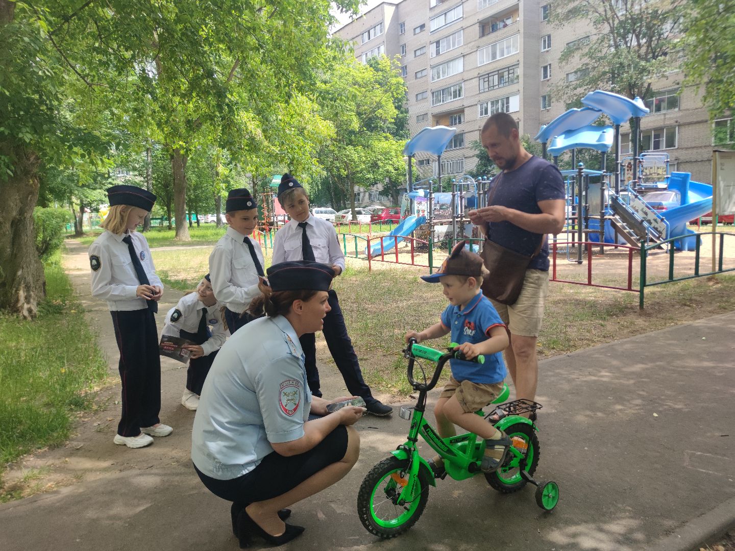 юные инспекторы дорожного движения, безопасный двор, дети, Дубна