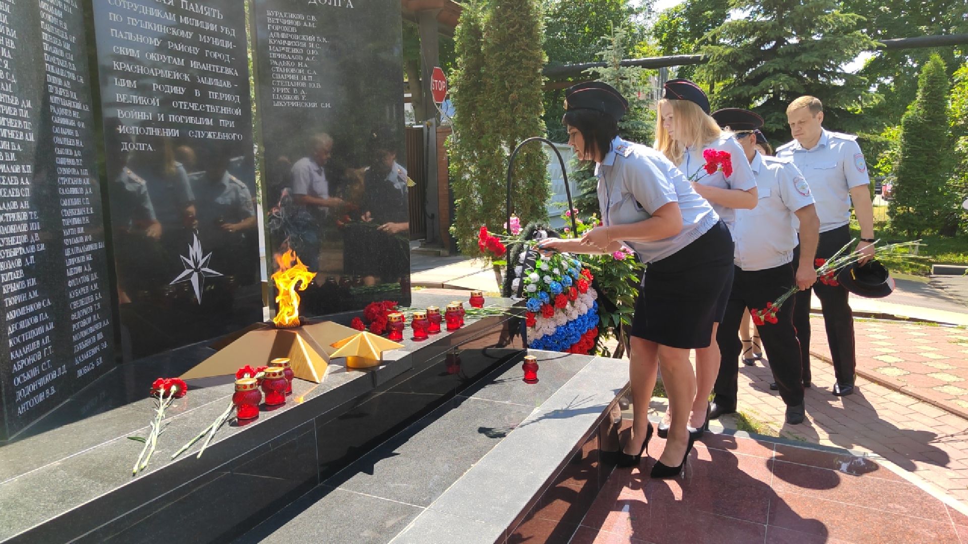 Пушкино, день памяти и скорби, Полиция, МВД России,