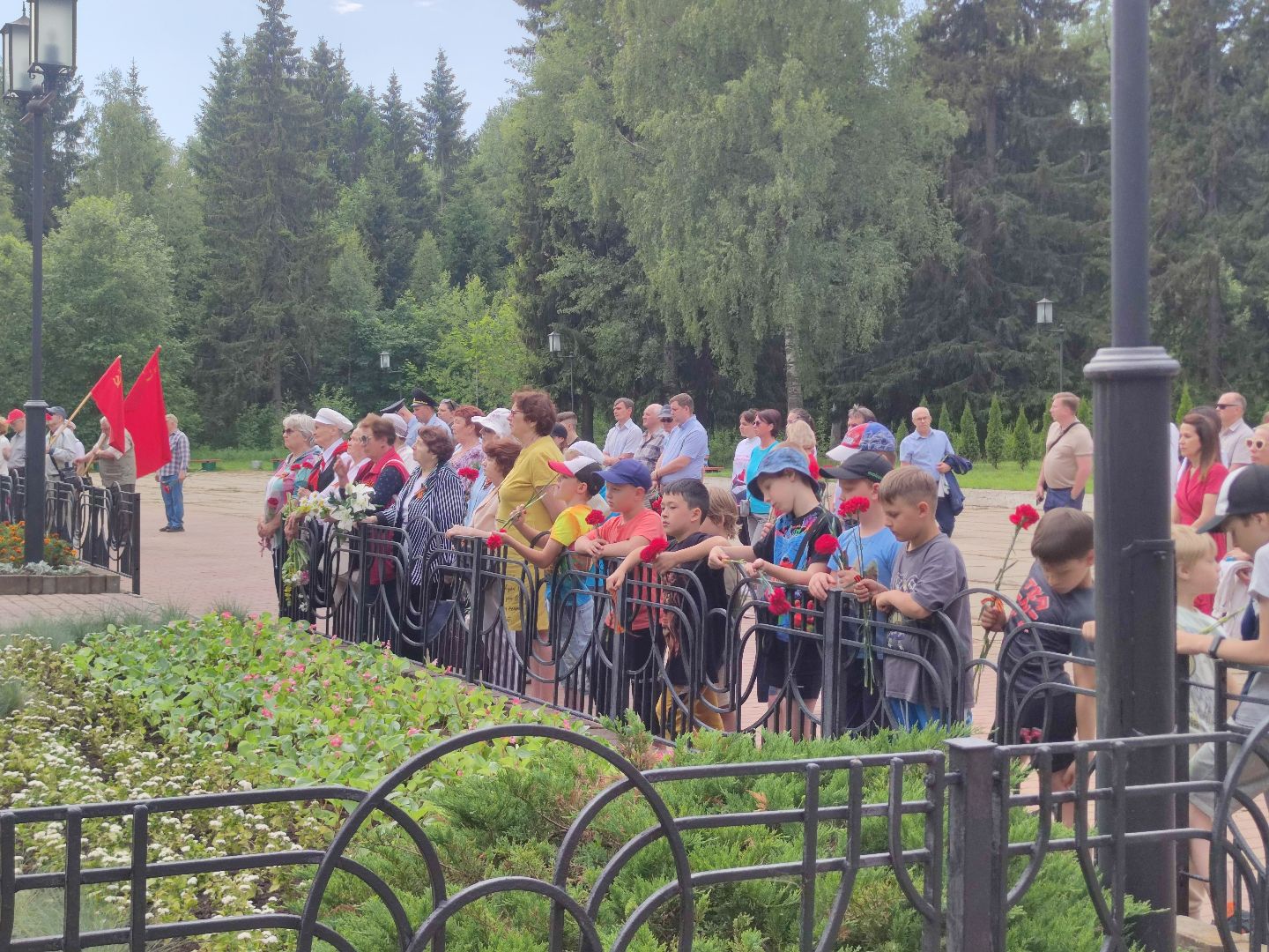 митинг, День памяти и скорби, дети, ветераны, Дубна