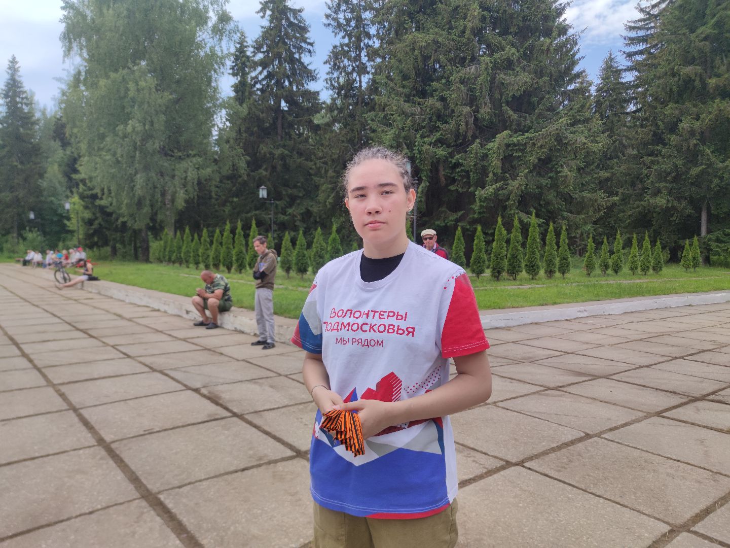 Волонтеры Подмосковья, Дубна, митинг, дети, георгиевская лента