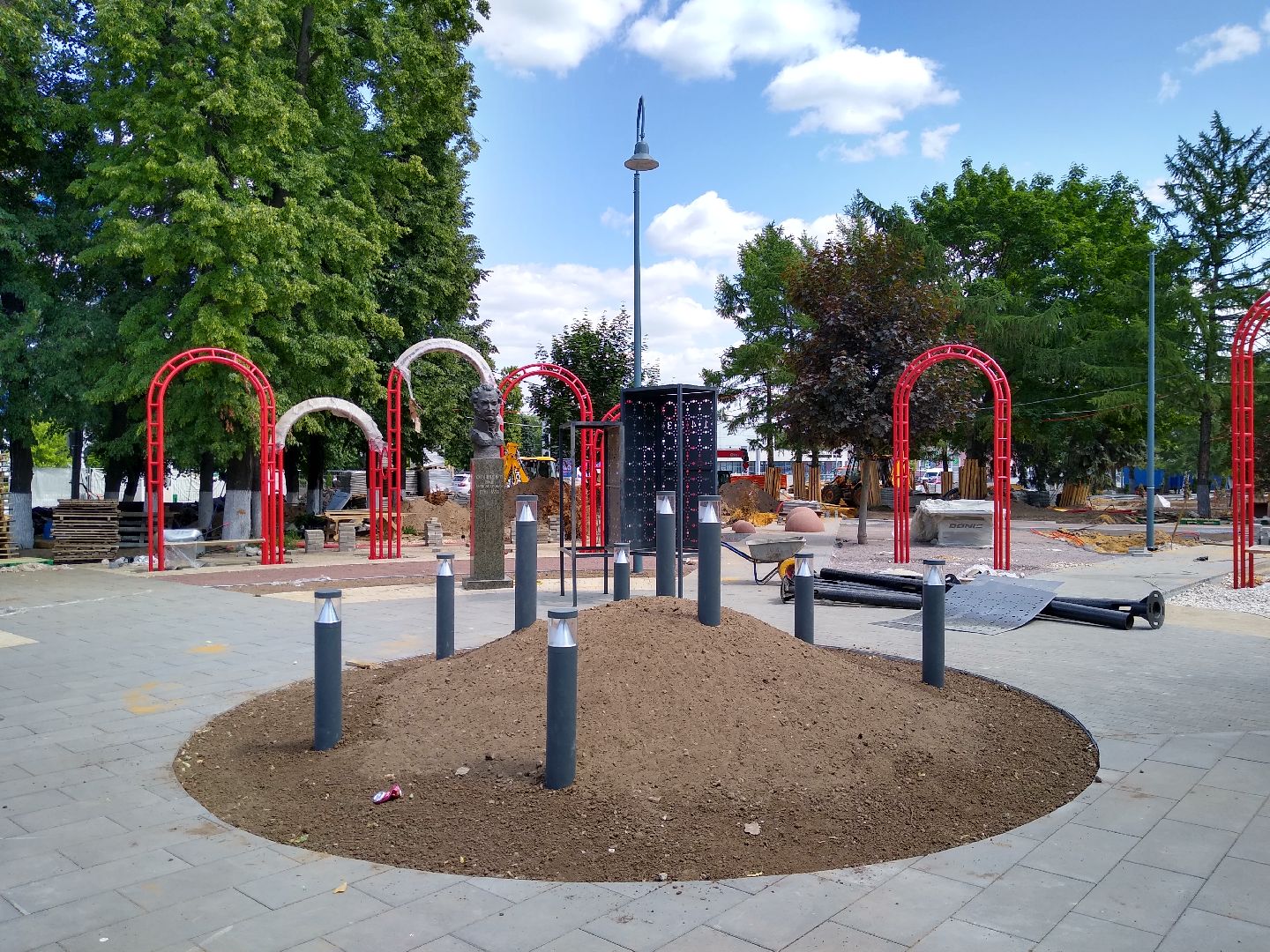 Бронницы, благоустройство, реконструкция площади Тимофеева