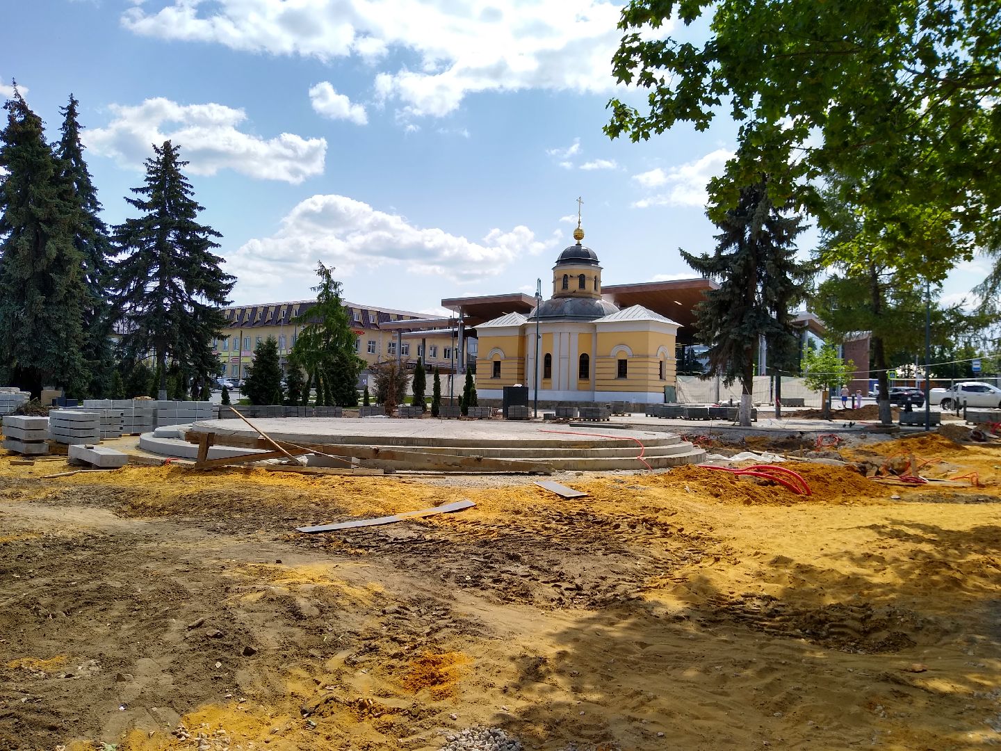 Бронницы, благоустройство, реконструкция площади Тимофеева