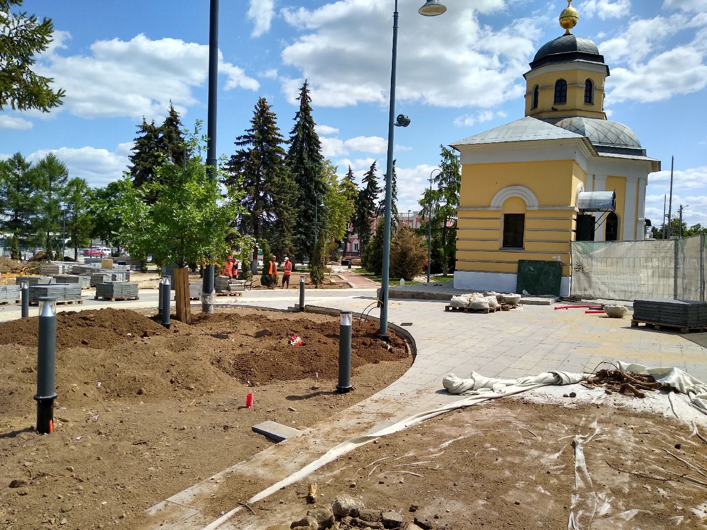 Бронницы, благоустройство, реконструкция площади Тимофеева