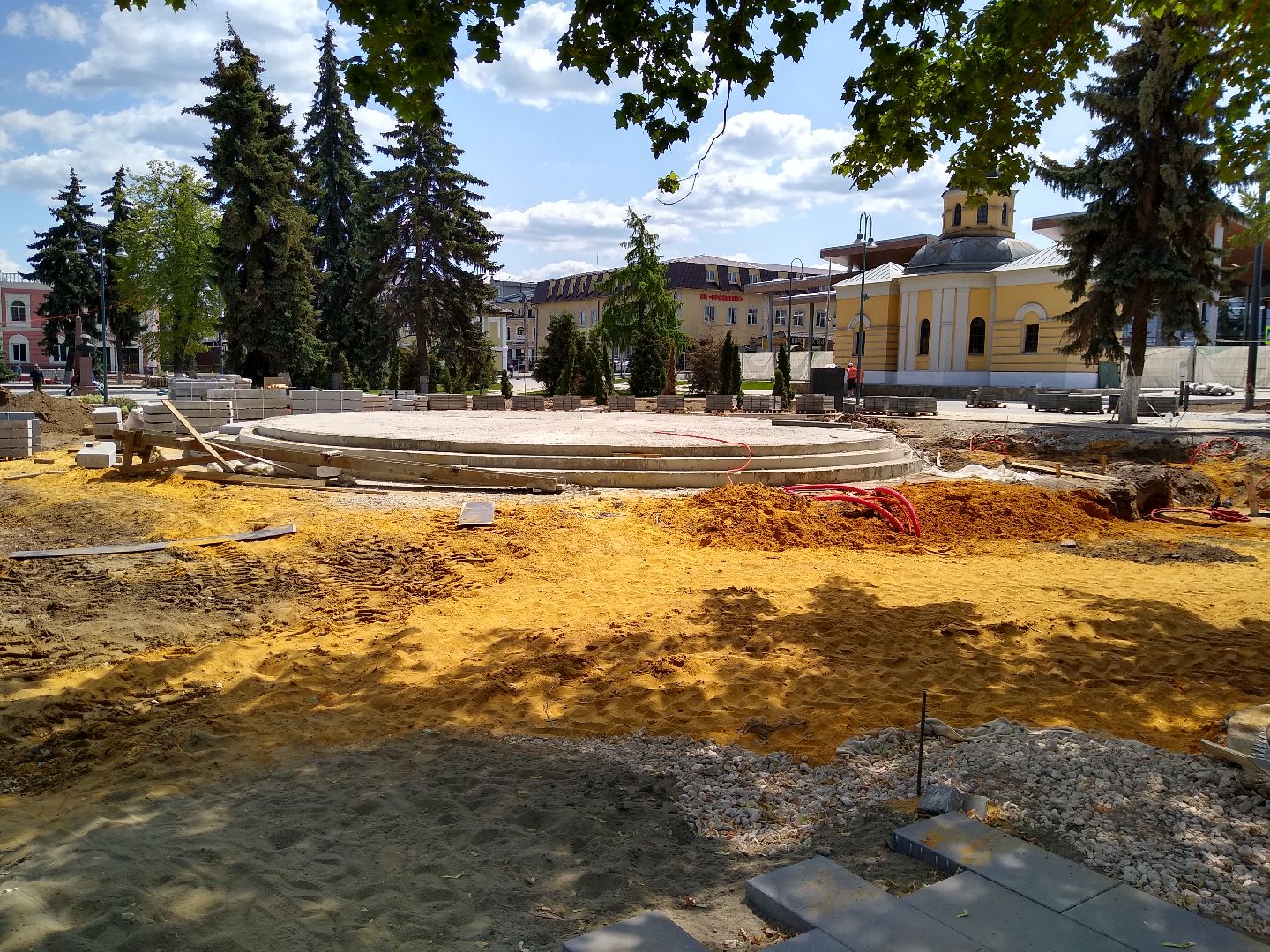 Бронницы, благоустройство, реконструкция площади Тимофеева