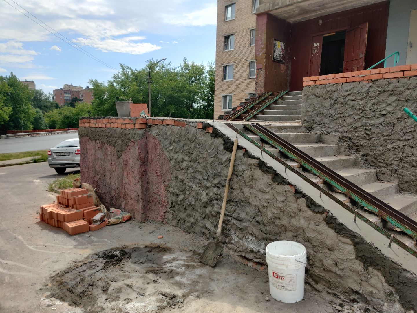 Красноармейск, Пушкинский, ЖКХ, пандус, ремонт лестницы