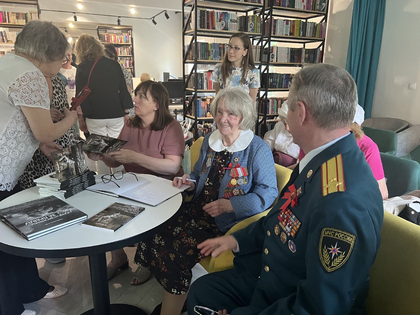 Химки, библиотека, День памяти и скорби, ветеран