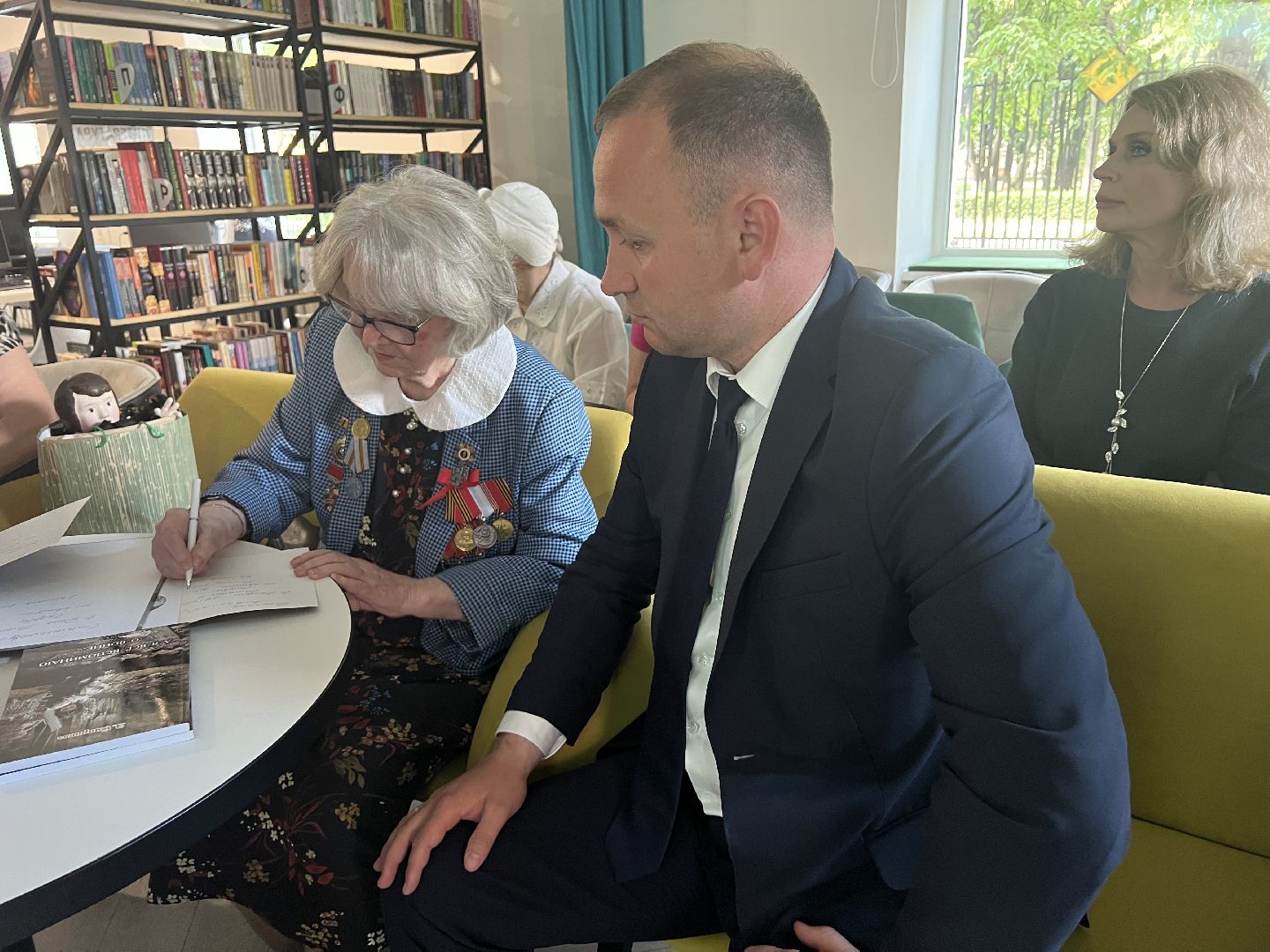 Химки, библиотека, День памяти и скорби, ветеран