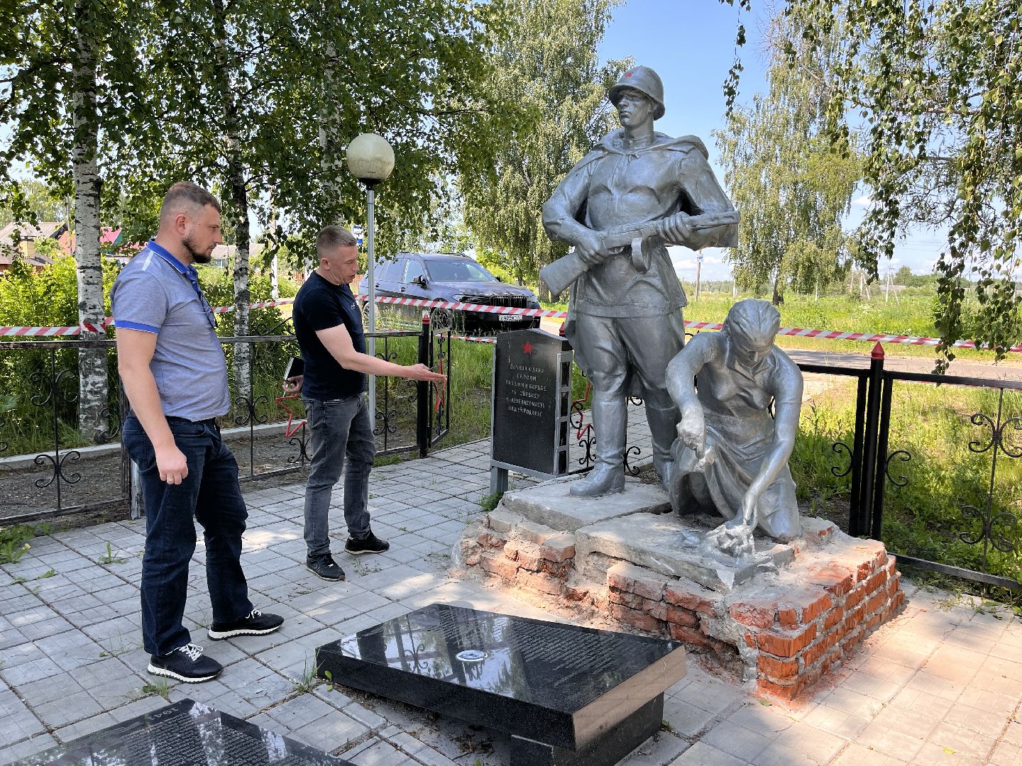 Шаховская, вов, памятник, реставрация