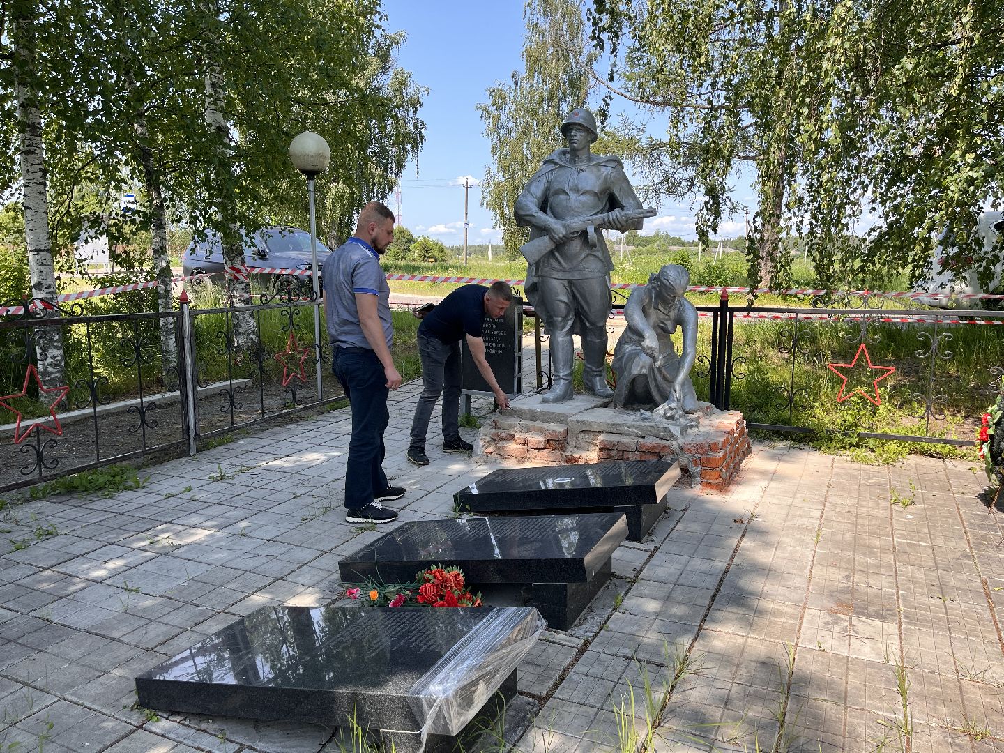 Шаховская, вов, памятник, реставрация