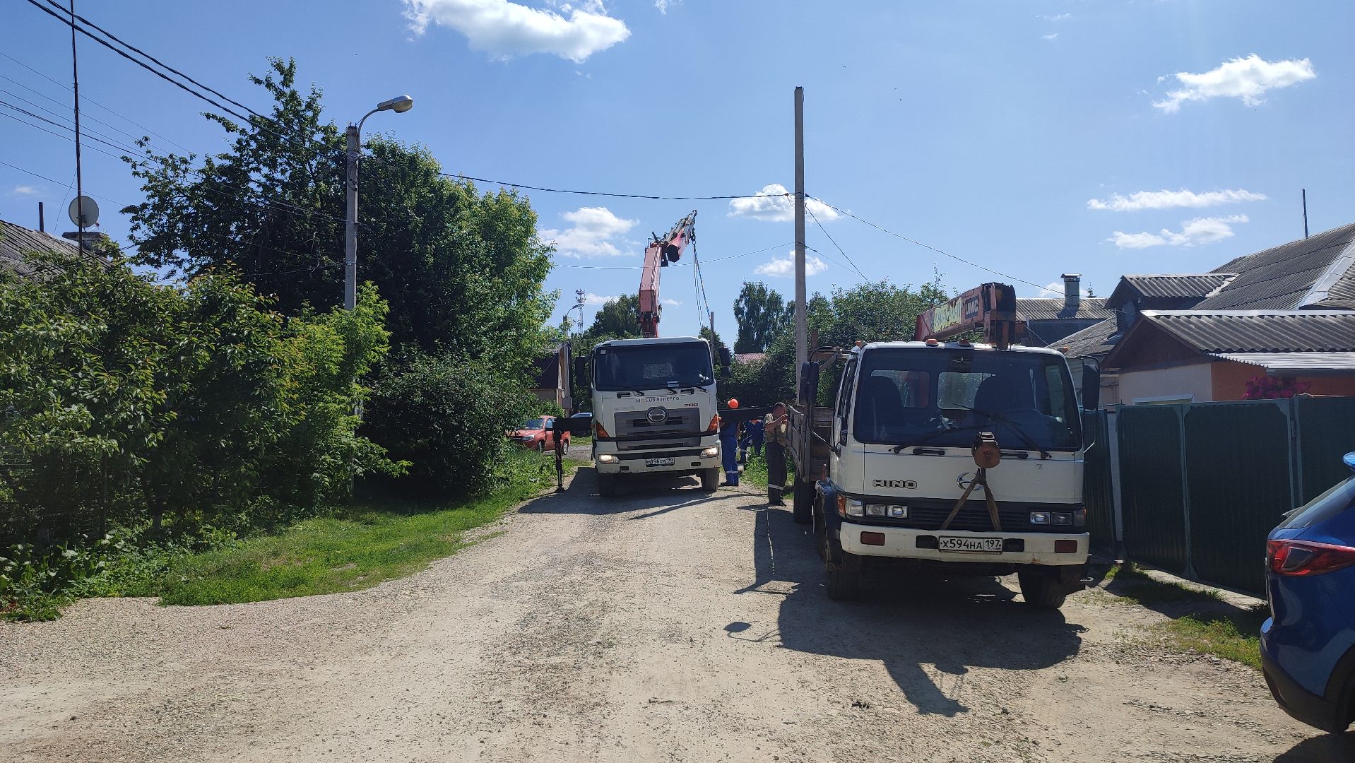 Кашира, Мосэнерго, линия электропередачи, электричество, СИП, опоры