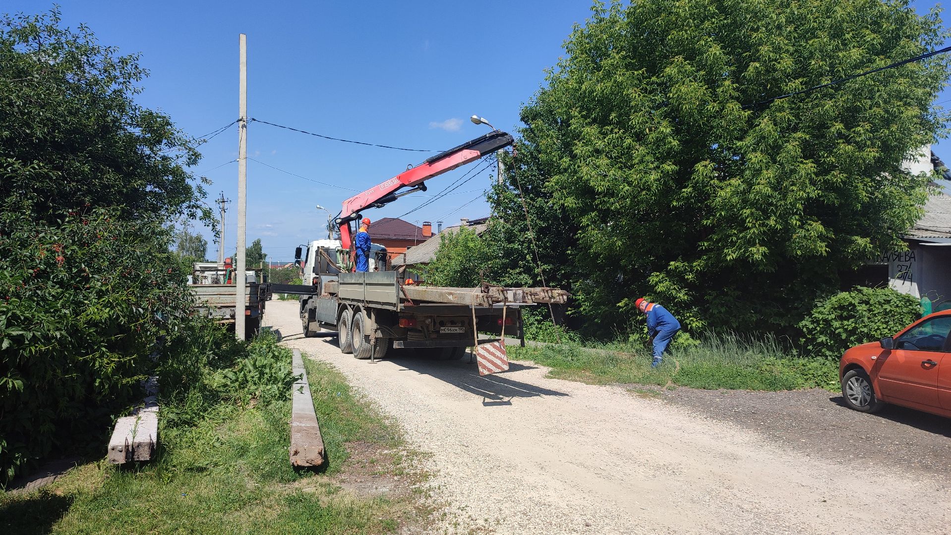 Кашира, Мосэнерго, линия электропередачи, электричество, СИП, опоры